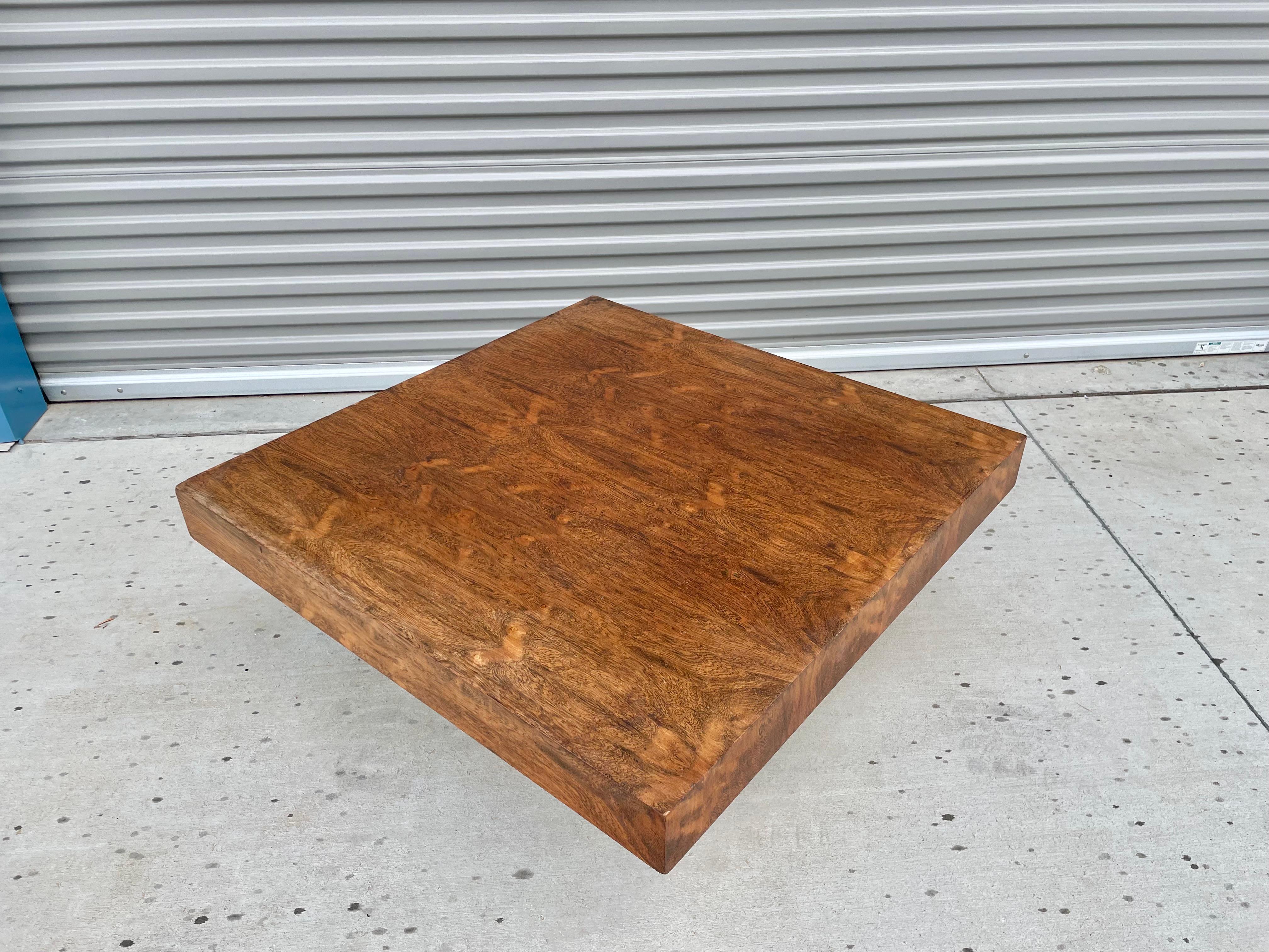 1970s Mid Century Modern Rosewood & Chrome Coffee Table 2
