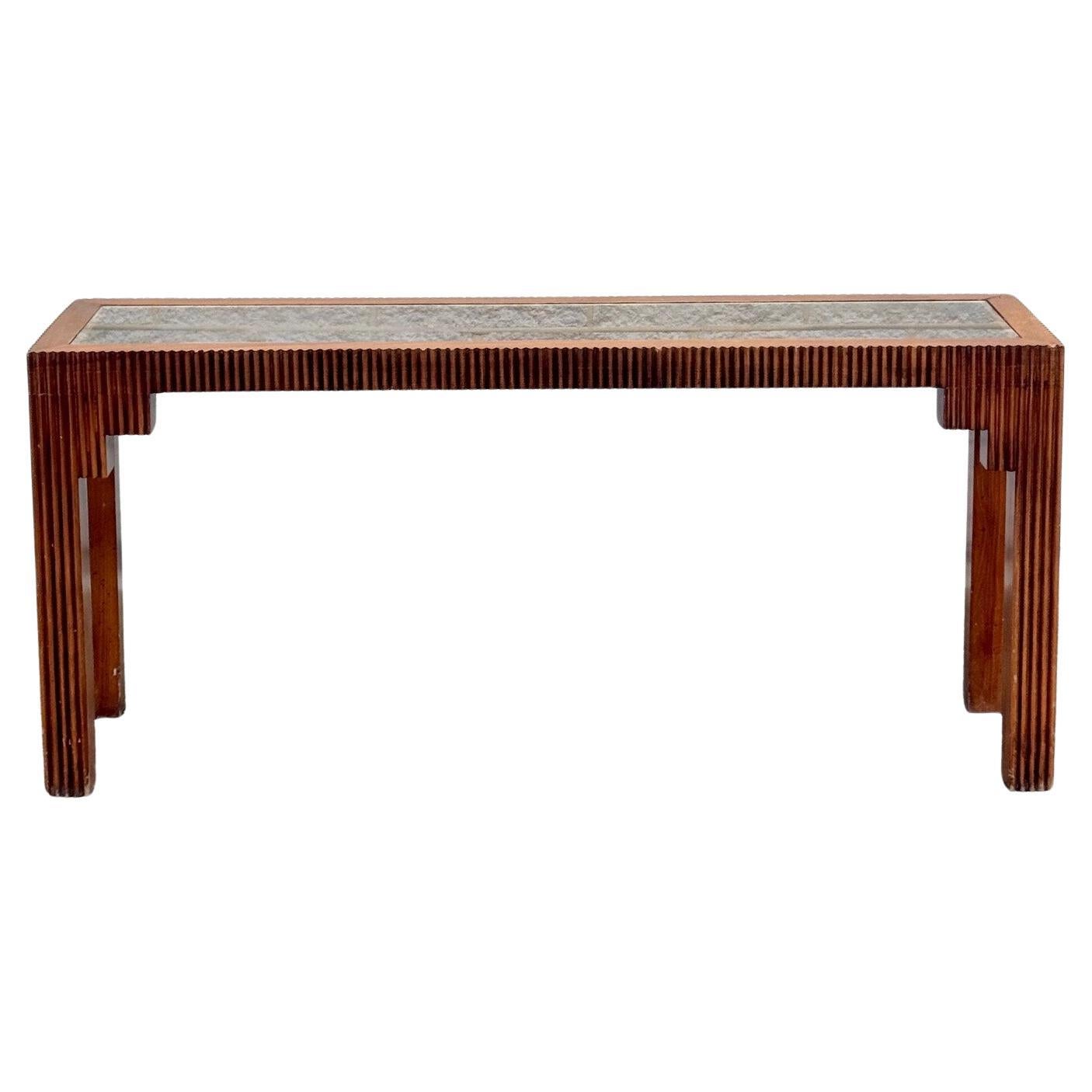1970er Mid Century Modern Skulpturale Parsons Konsolentisch