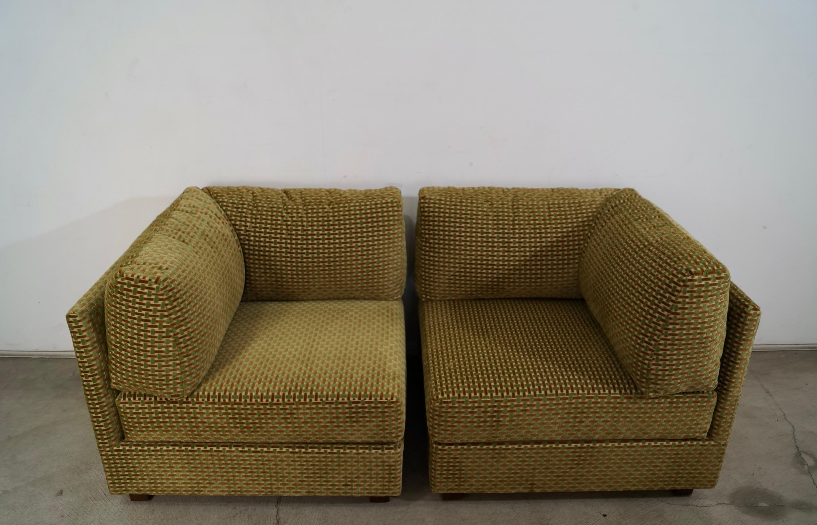 Selig of Monroe 3 Pieces Modular Sectional 1970's Mid Century Modern en vente 7