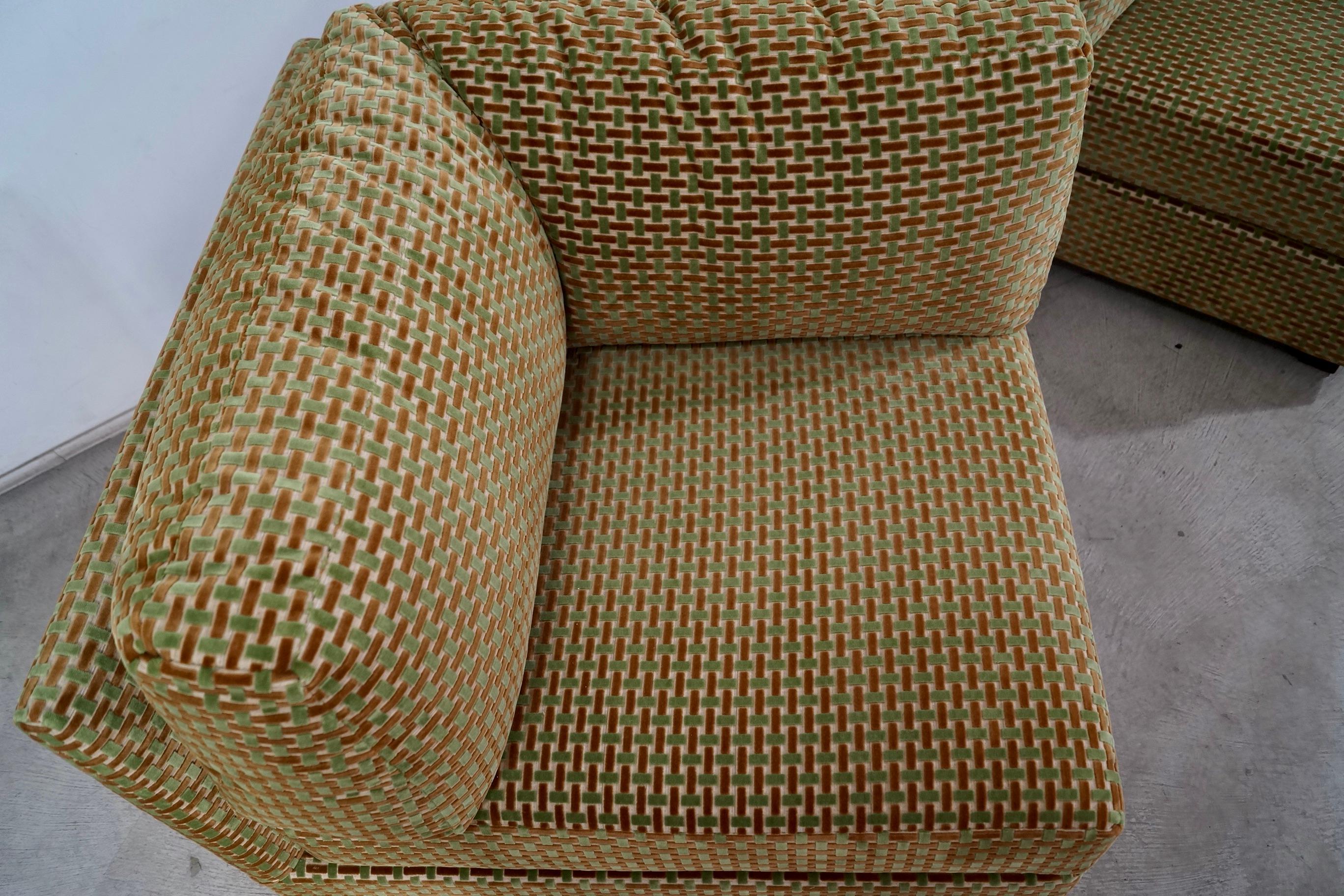 Selig of Monroe 3 Pieces Modular Sectional 1970's Mid Century Modern en vente 10