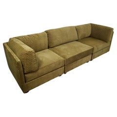 1970's Mid Century Modern Selig of Monroe 3-Piece Modular Sectional