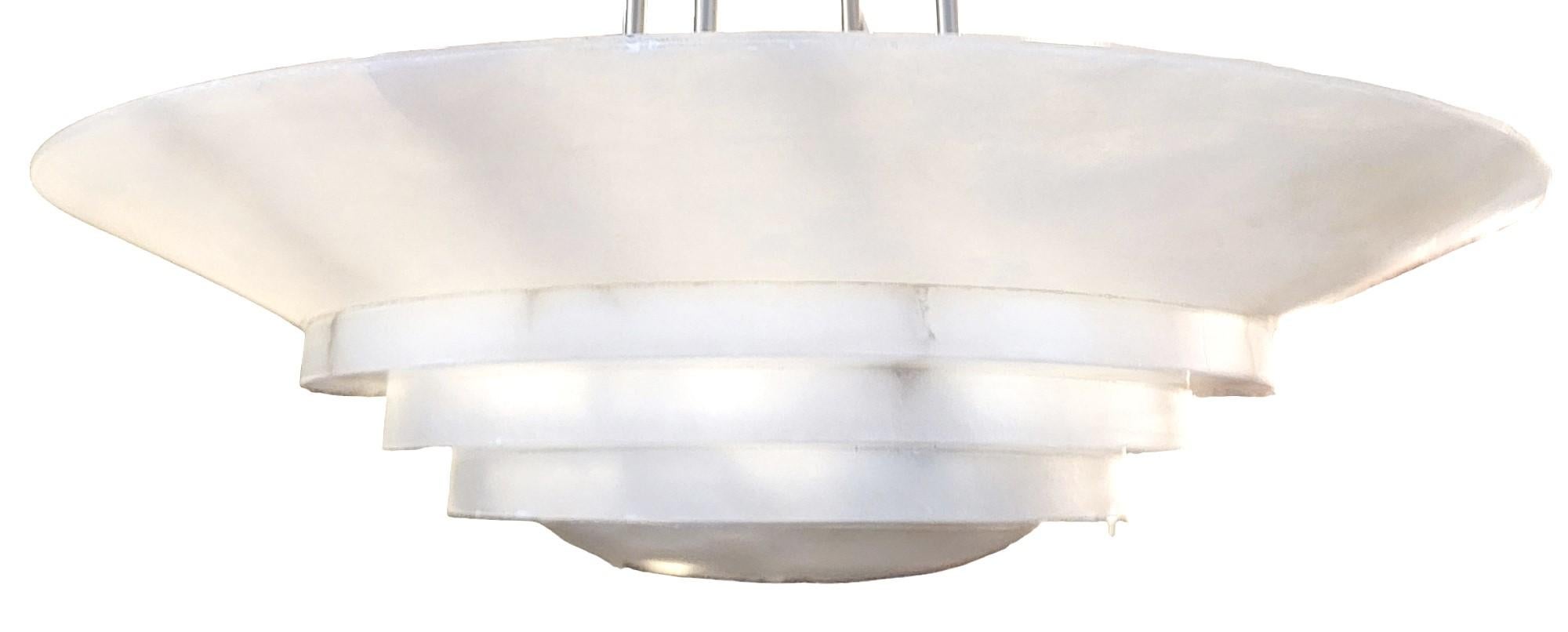Spagnolo Lampadario in marmo spagnolo moderno di metà secolo degli anni '70 in vendita