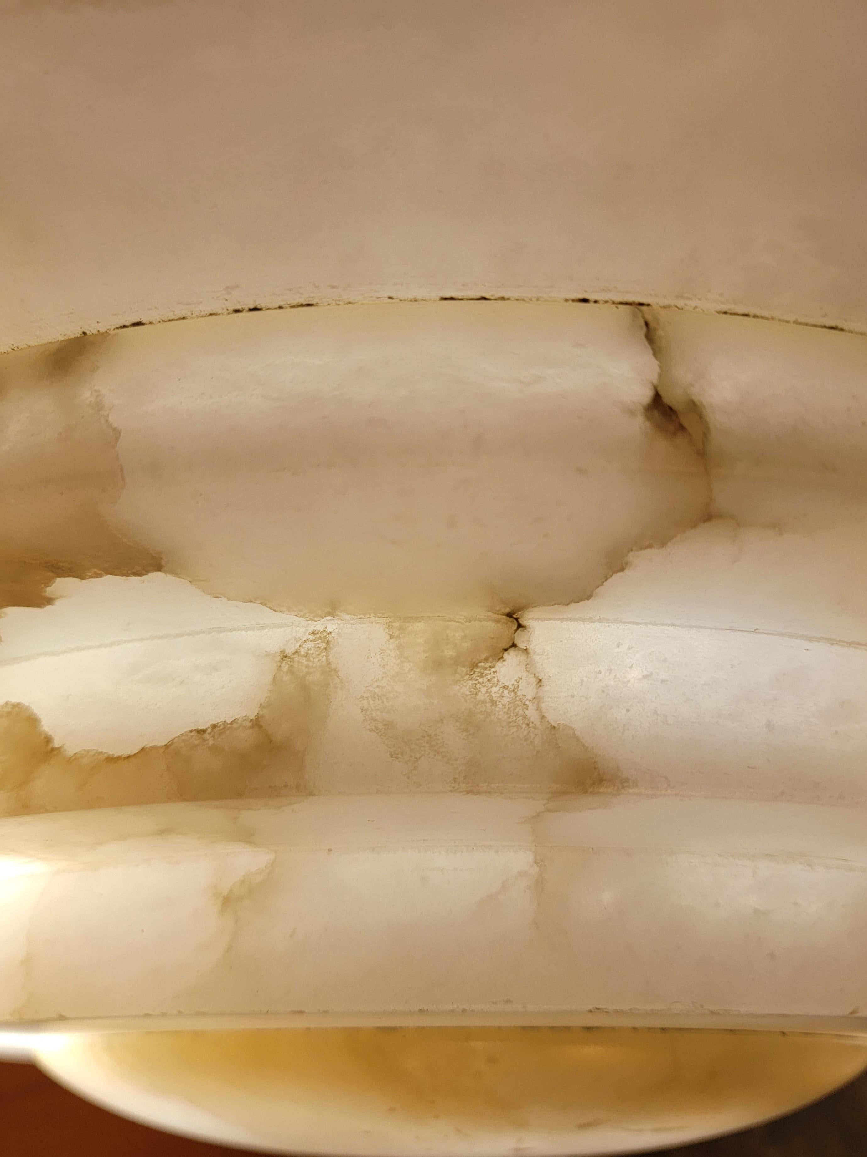 XX secolo Lampadario in marmo spagnolo moderno di metà secolo degli anni '70 in vendita