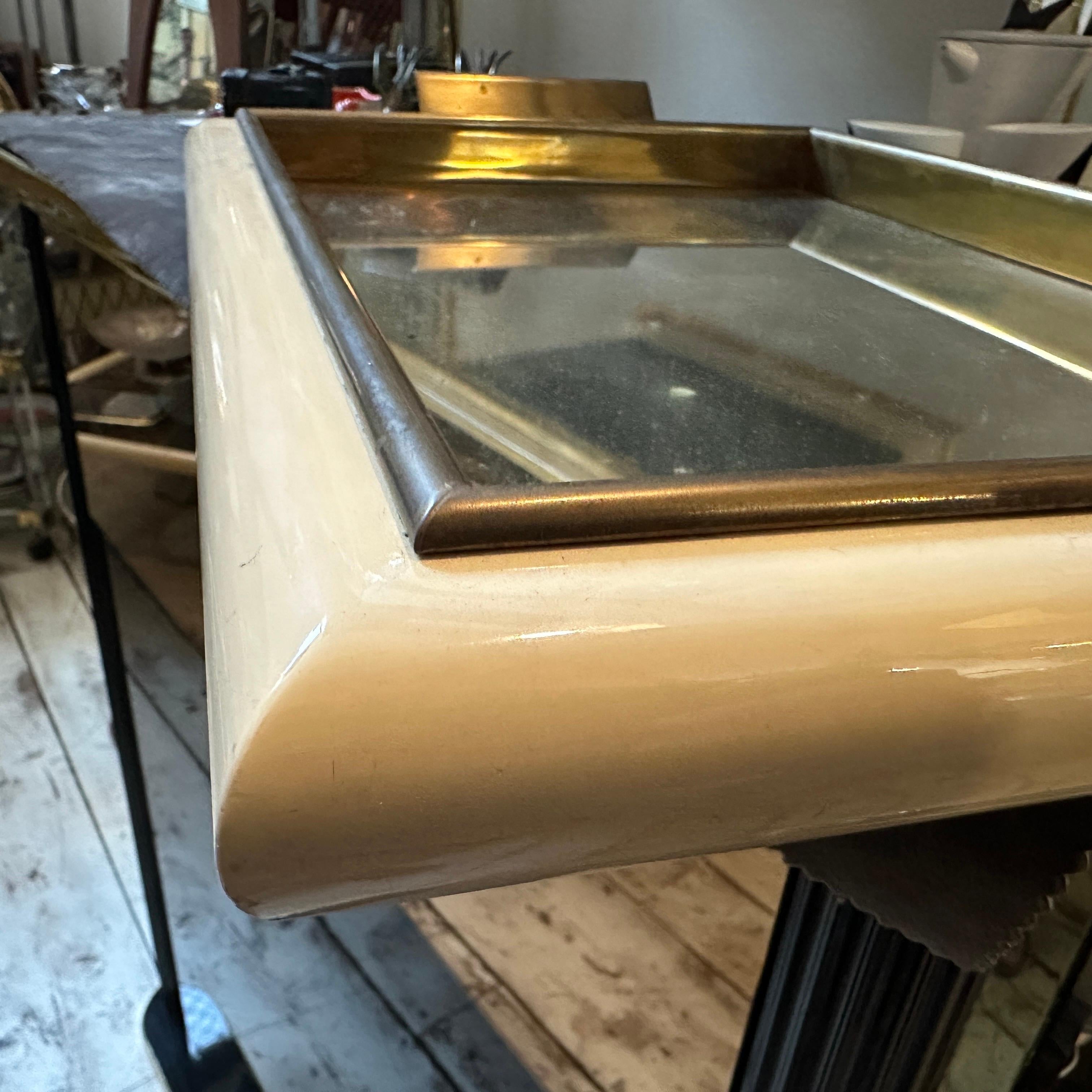 1970s Mid-Century Modern Tommaso Barbi Rectangular Serving Tray For Sale 4