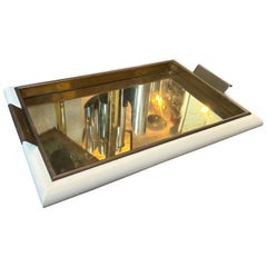 1970s Mid-Century Modern Tommaso Barbi Rectangular Serving Tray