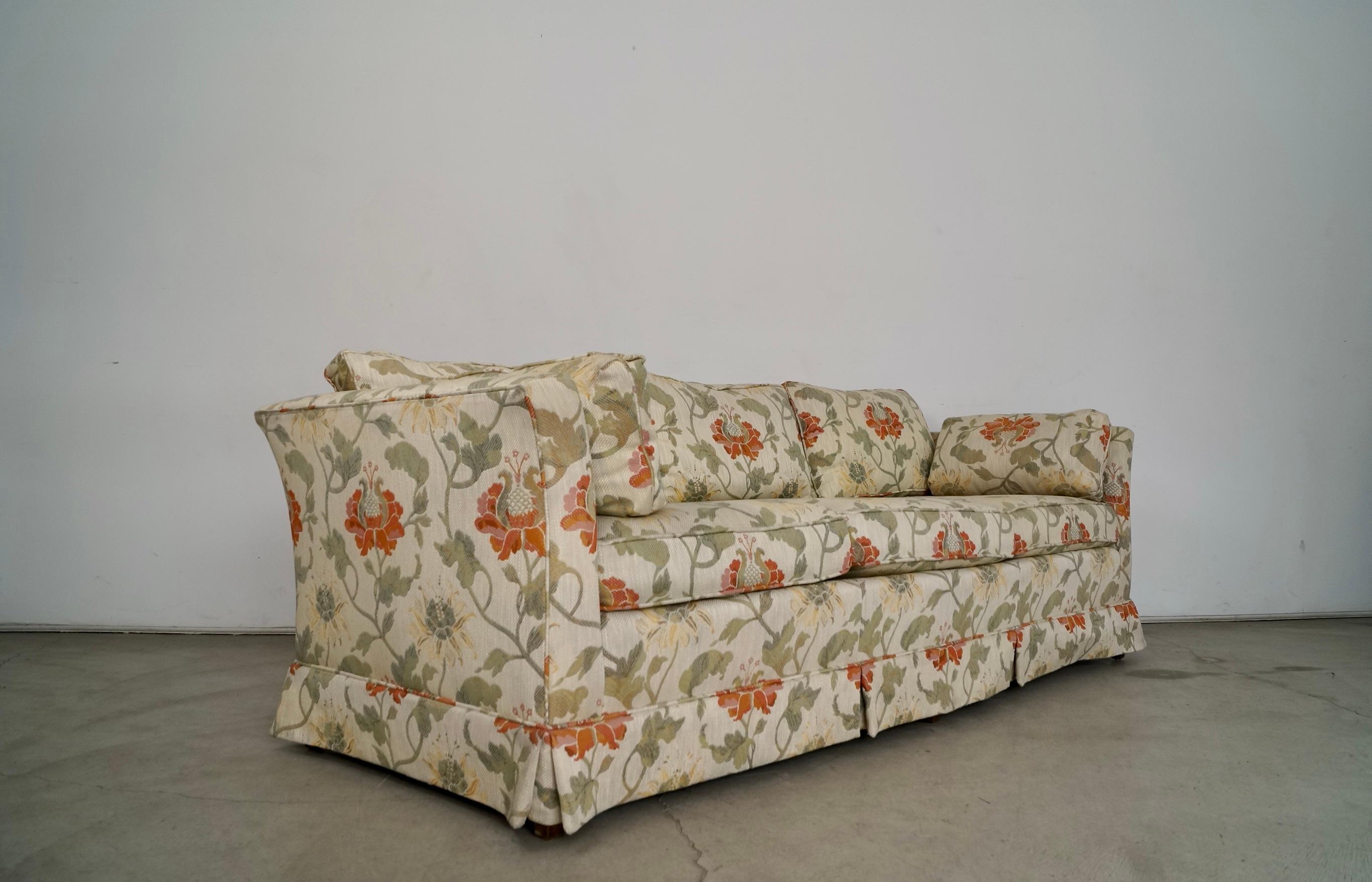 1970's Mid-Century Modern Tuxedo Sofa by Drexel 5
