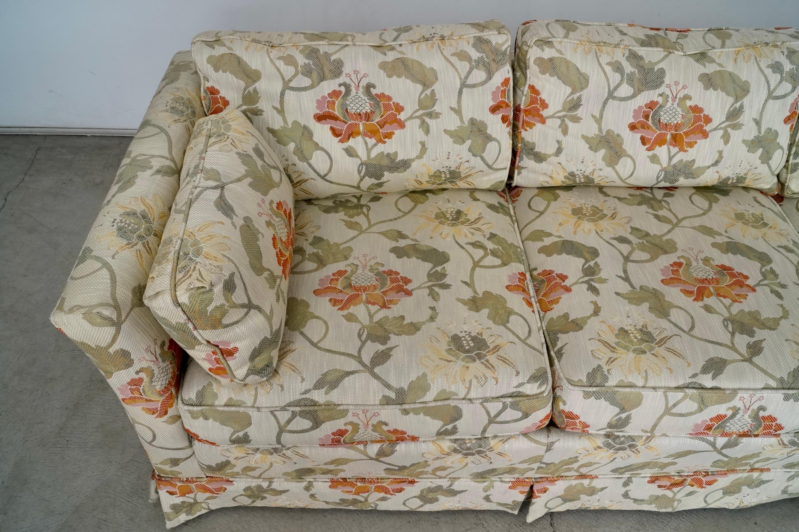 1970's Mid-Century Modern Tuxedo Sofa by Drexel 8