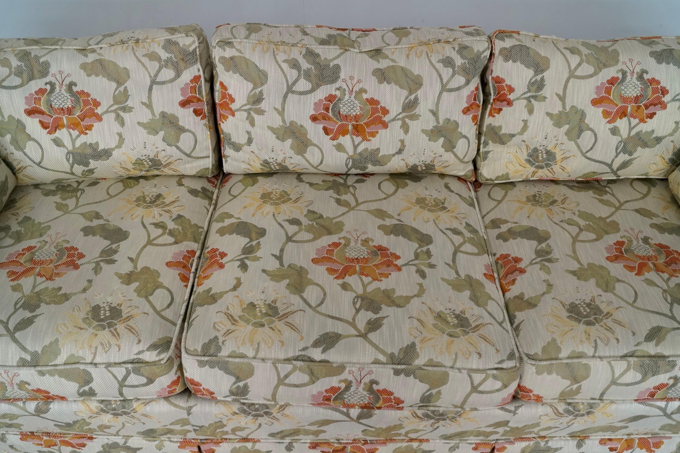 1970's Mid-Century Modern Tuxedo Sofa by Drexel 9