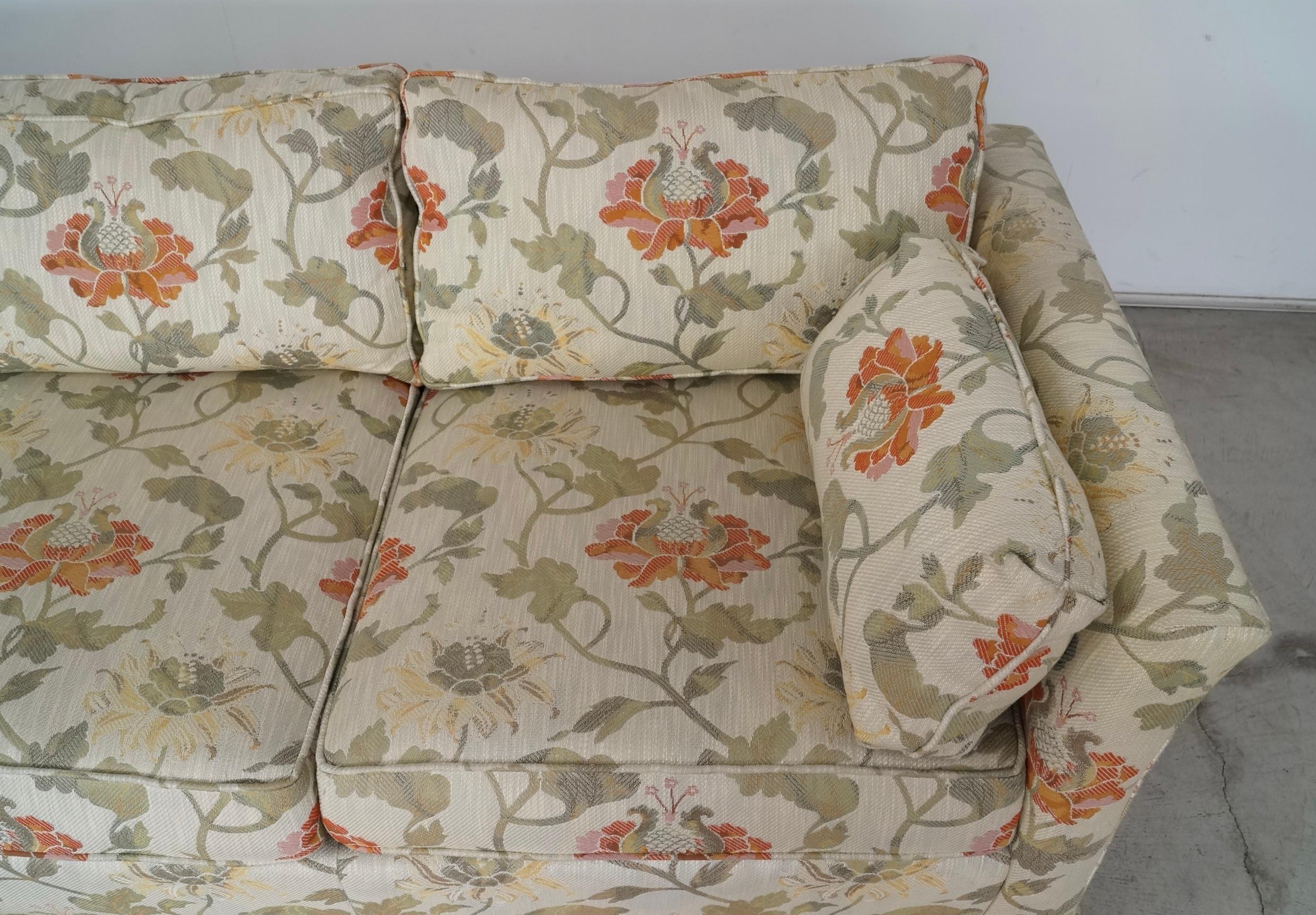1970's Mid-Century Modern Tuxedo Sofa by Drexel 10