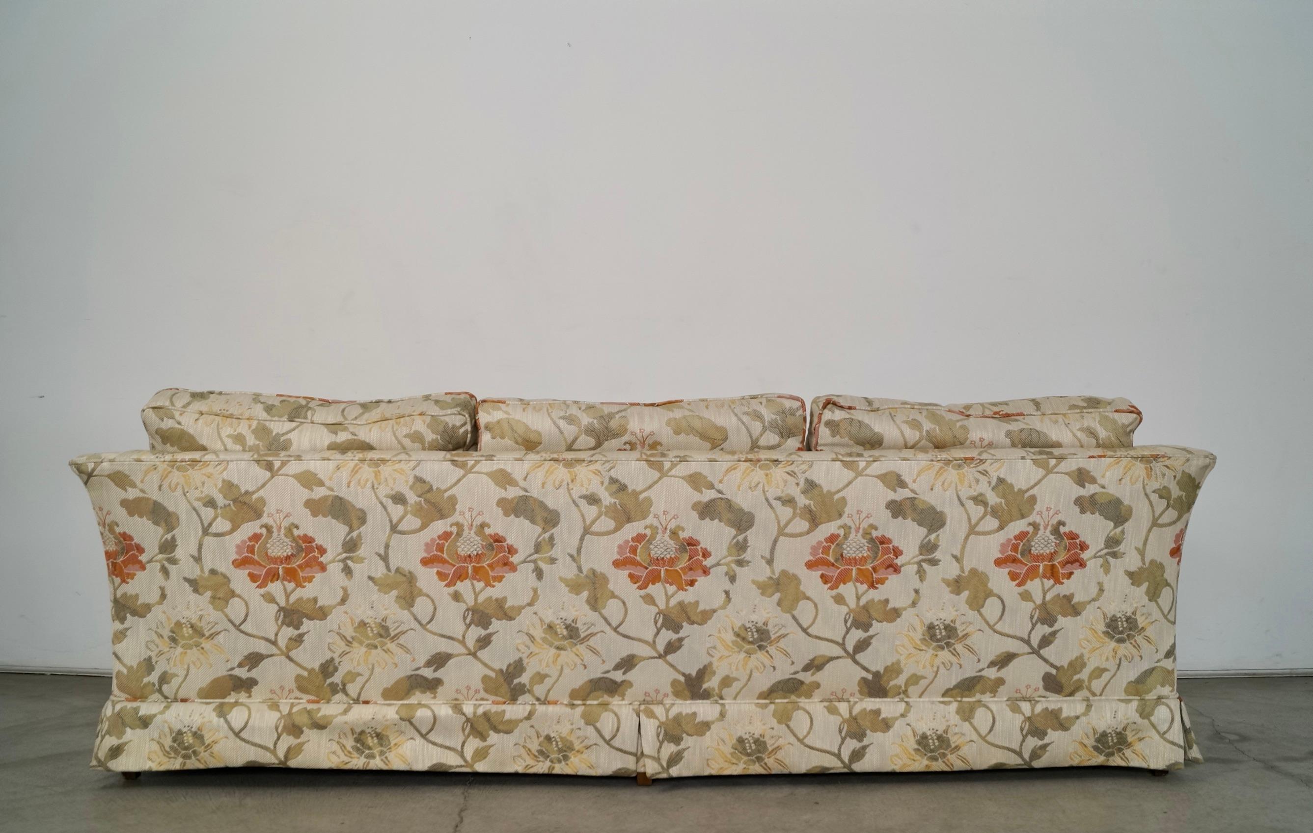 1970's Mid-Century Modern Tuxedo Sofa by Drexel 1