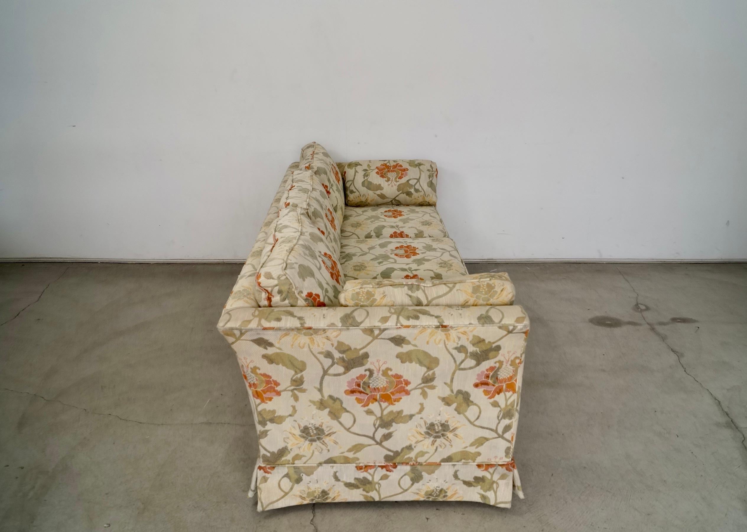 1970's Mid-Century Modern Tuxedo Sofa by Drexel 2