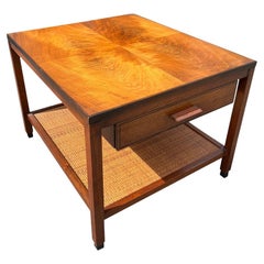 Mesa de centro de estilo vintage moderno de mediados de siglo de 1970 con bastón