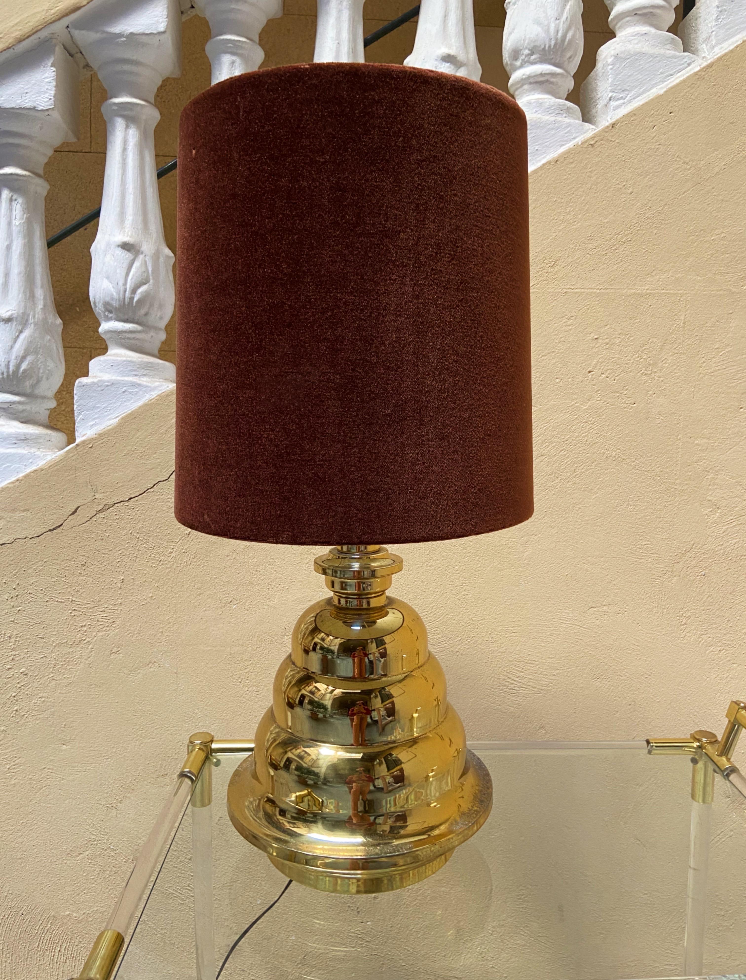 Lámpara de mesa con forma ondulada, Italia, mediados de siglo XX (1970) en venta 4