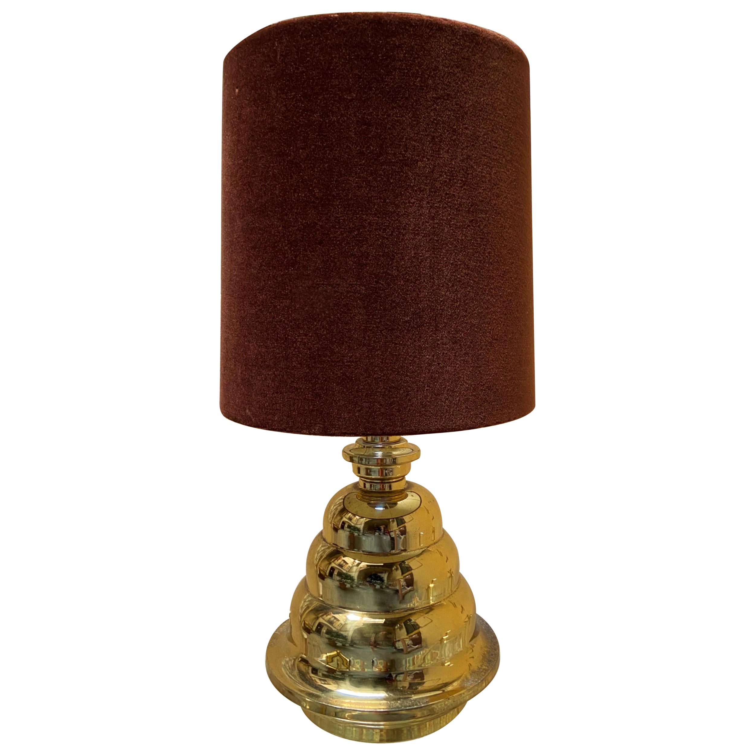 1970s Mid-Century Modern wavy shaped table light, Italy For Sale