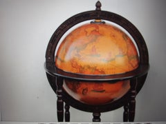 1970er Jahre Mid Century Modern World Globe Dry Bar