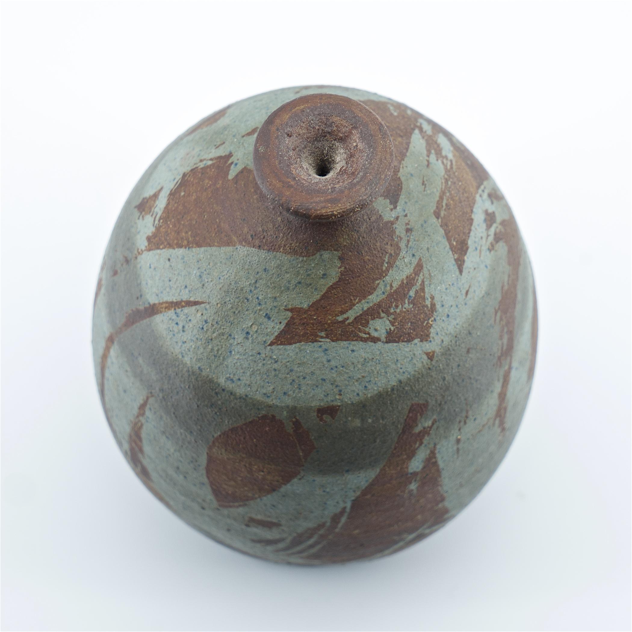 Mid-Century Modern 1970s Mid-Century Pottery Bud Vase California Design Influenced For Sale