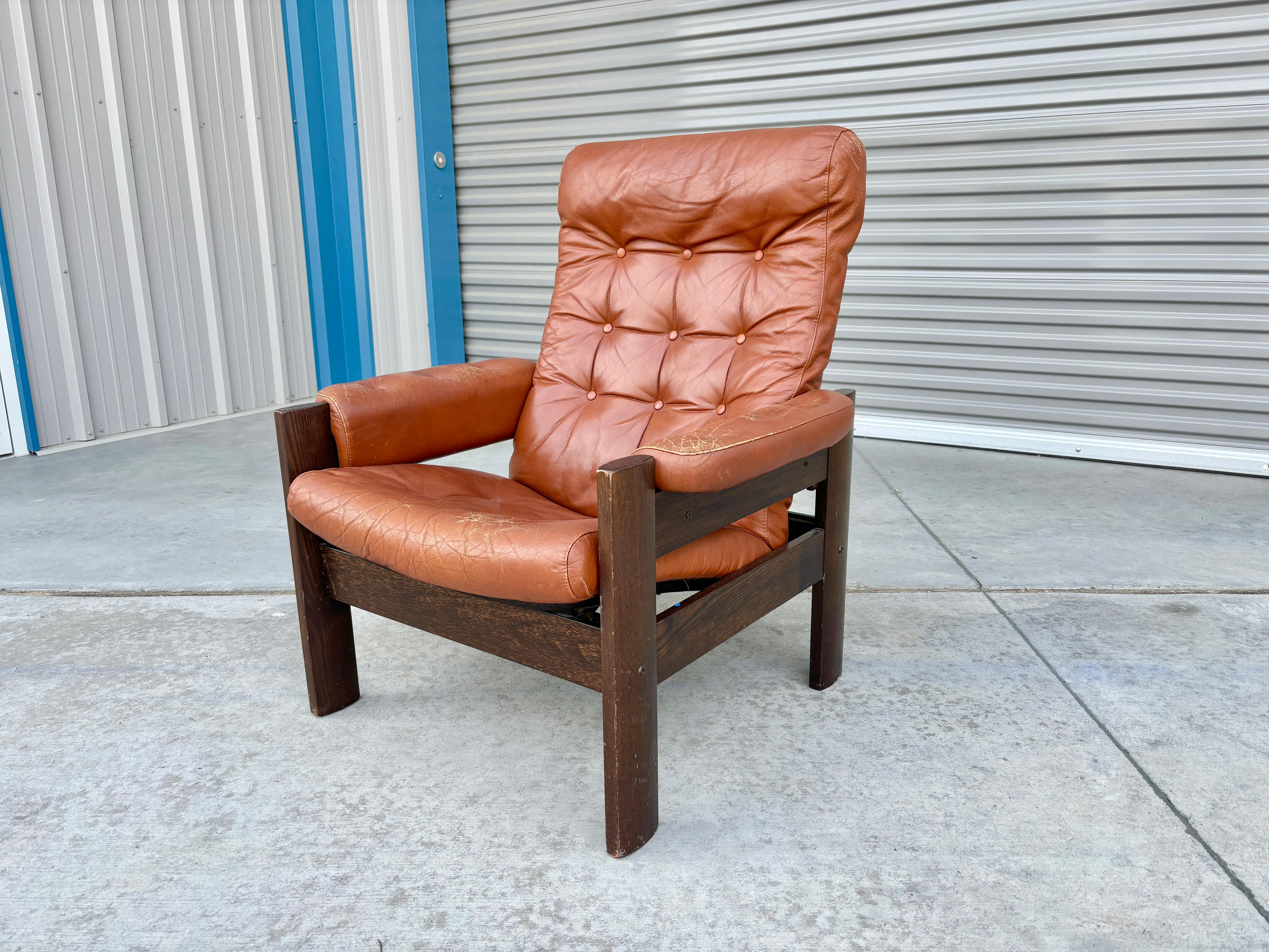 1970er Mid Century Liegestuhl im Angebot 3