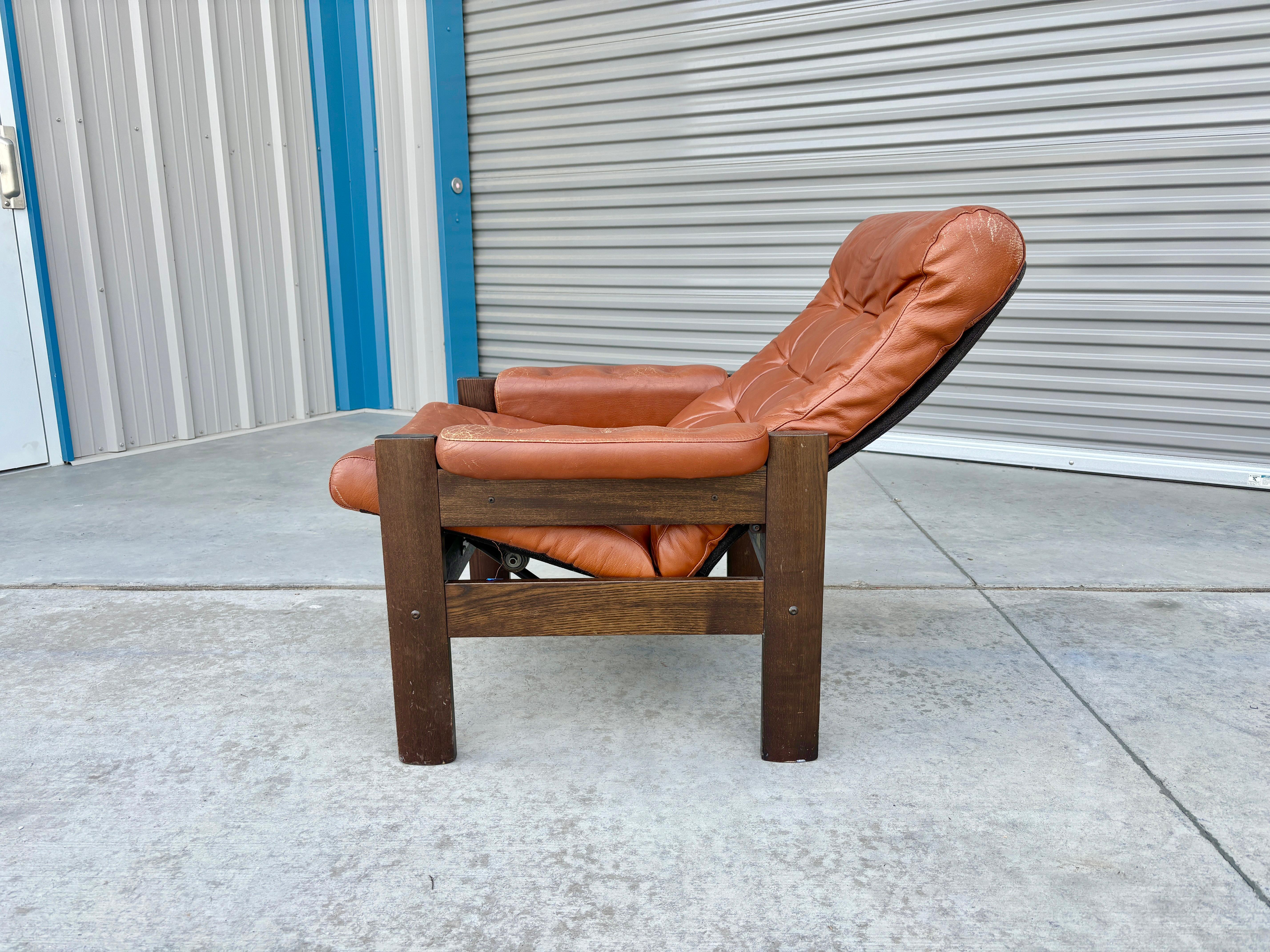 1970er Mid Century Liegestuhl im Angebot 5