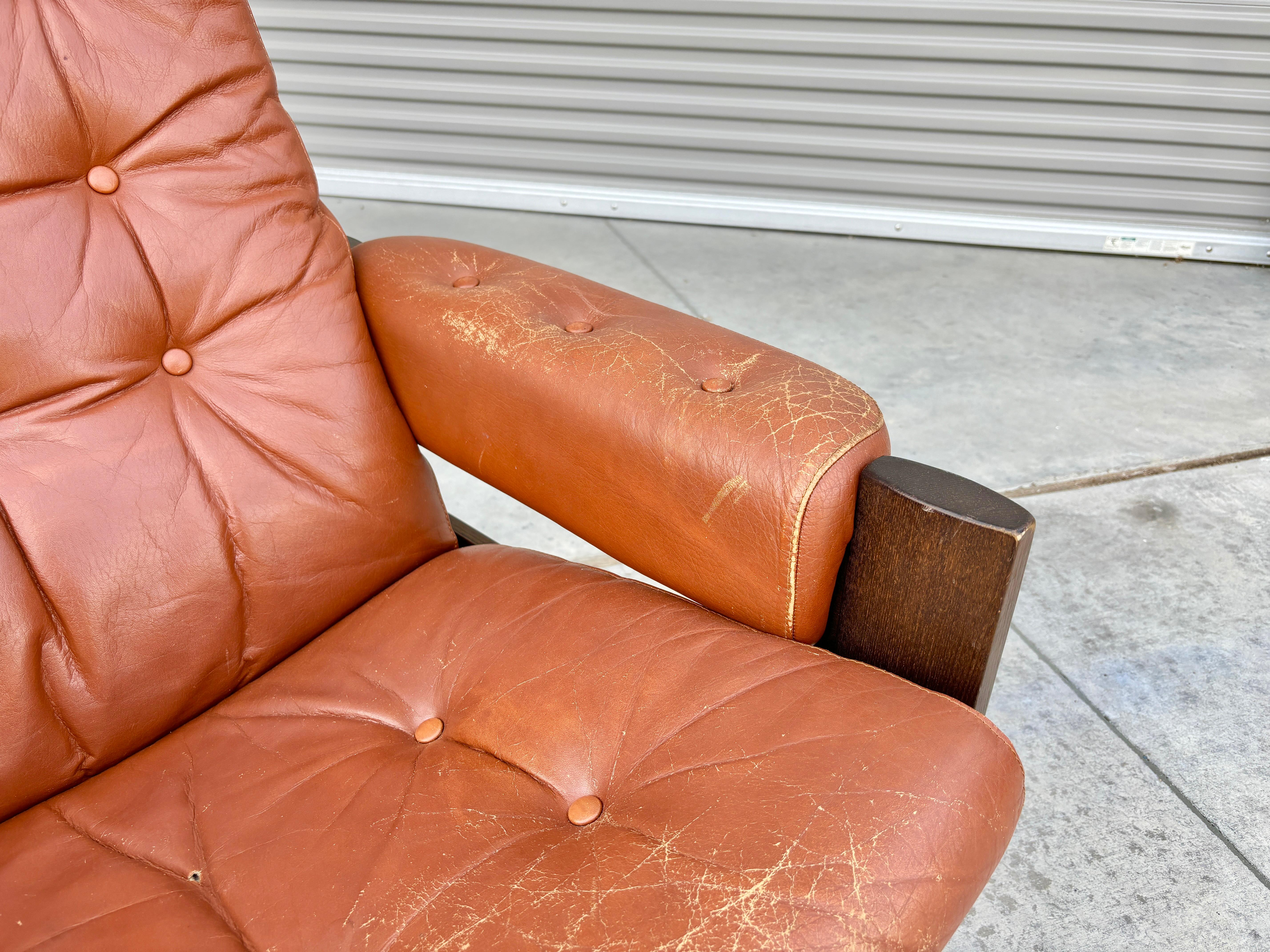 1970er Mid Century Liegestuhl (amerikanisch) im Angebot