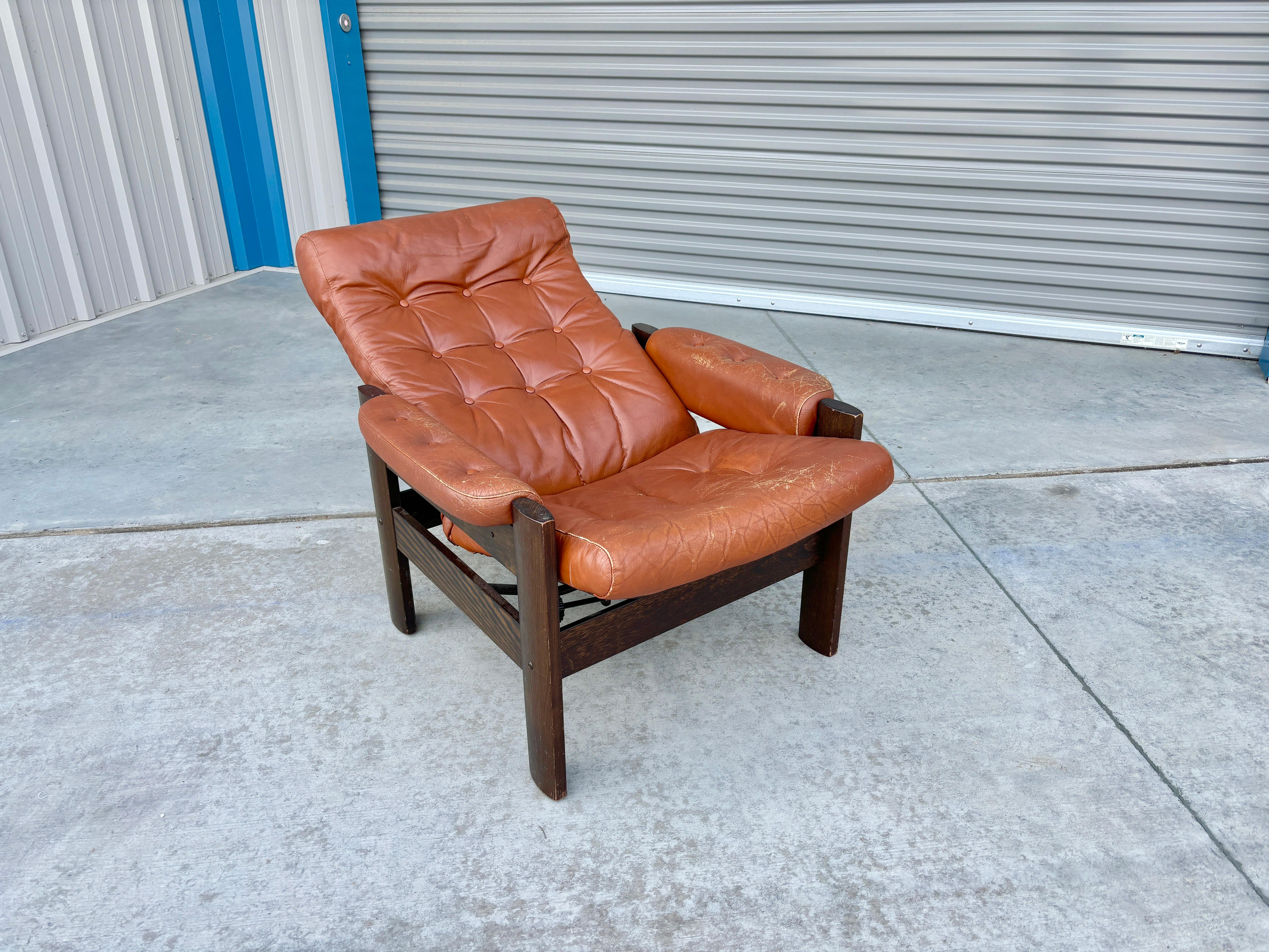 1970er Mid Century Liegestuhl im Angebot 1