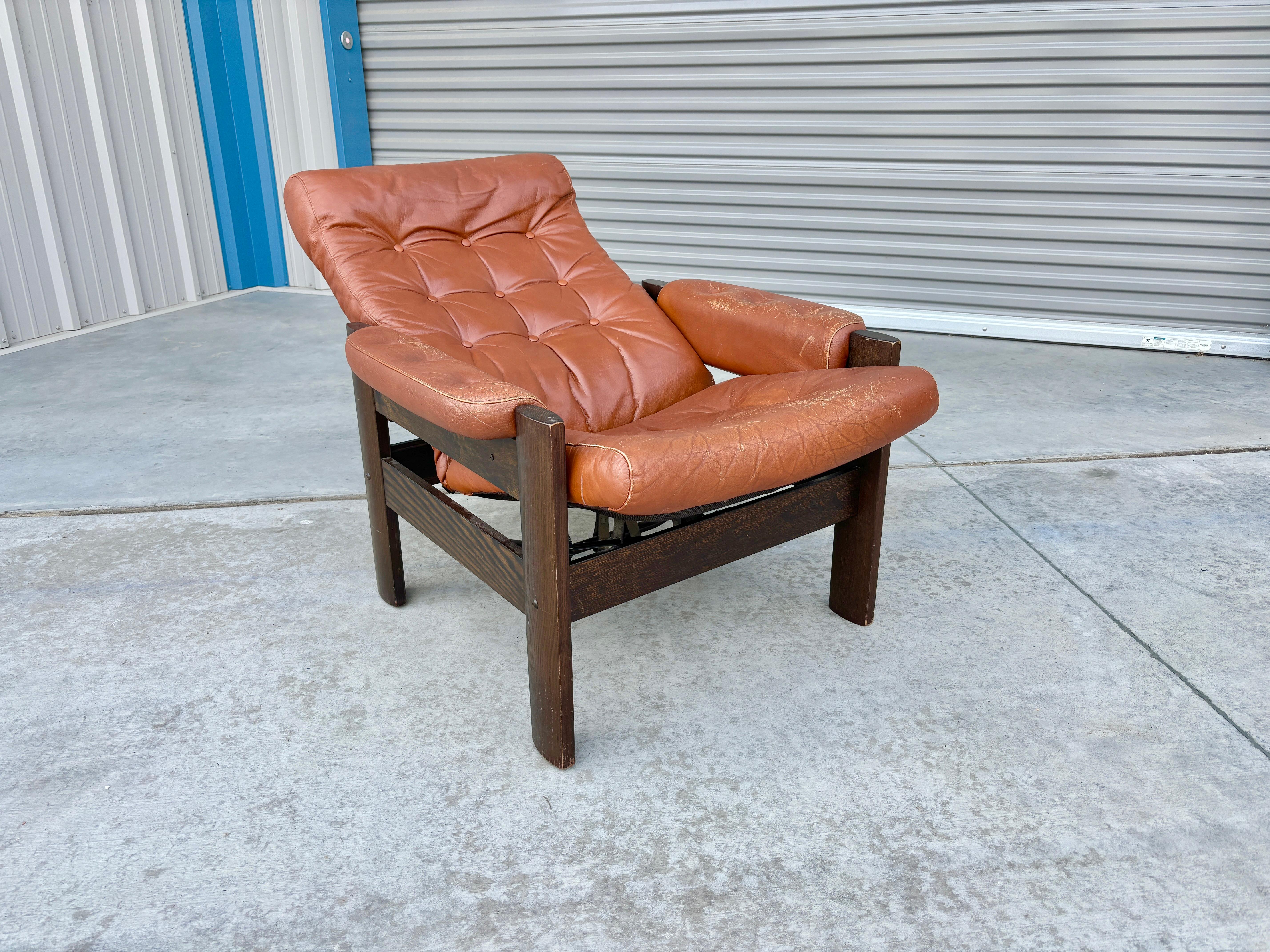 1970er Mid Century Liegestuhl im Angebot 2
