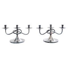 1970s Mid-Century Spanish Candlesticks, Pair 1970s Mid-Century Spanish Candlesticks, Pair