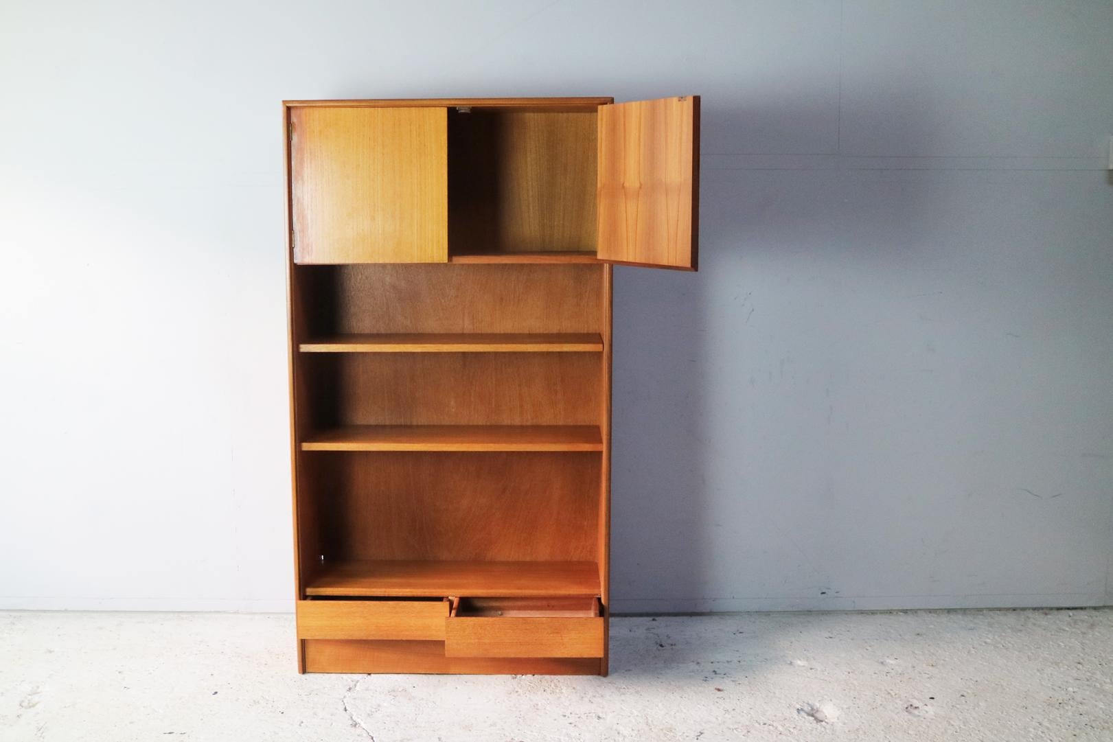 Mid-Century Modern 1970s Midcentury Teak Rare G Plan Book Case Free Standing Unit For Sale