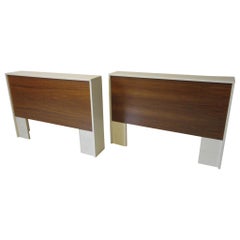 Vintage 1970s Midcentury Twin Bed or King Headboards in the Style of Milo Baughman