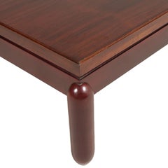 1970s Midcentury Coffee Center Table, Afra & Tobia Scarpa Style, Wax-Polished