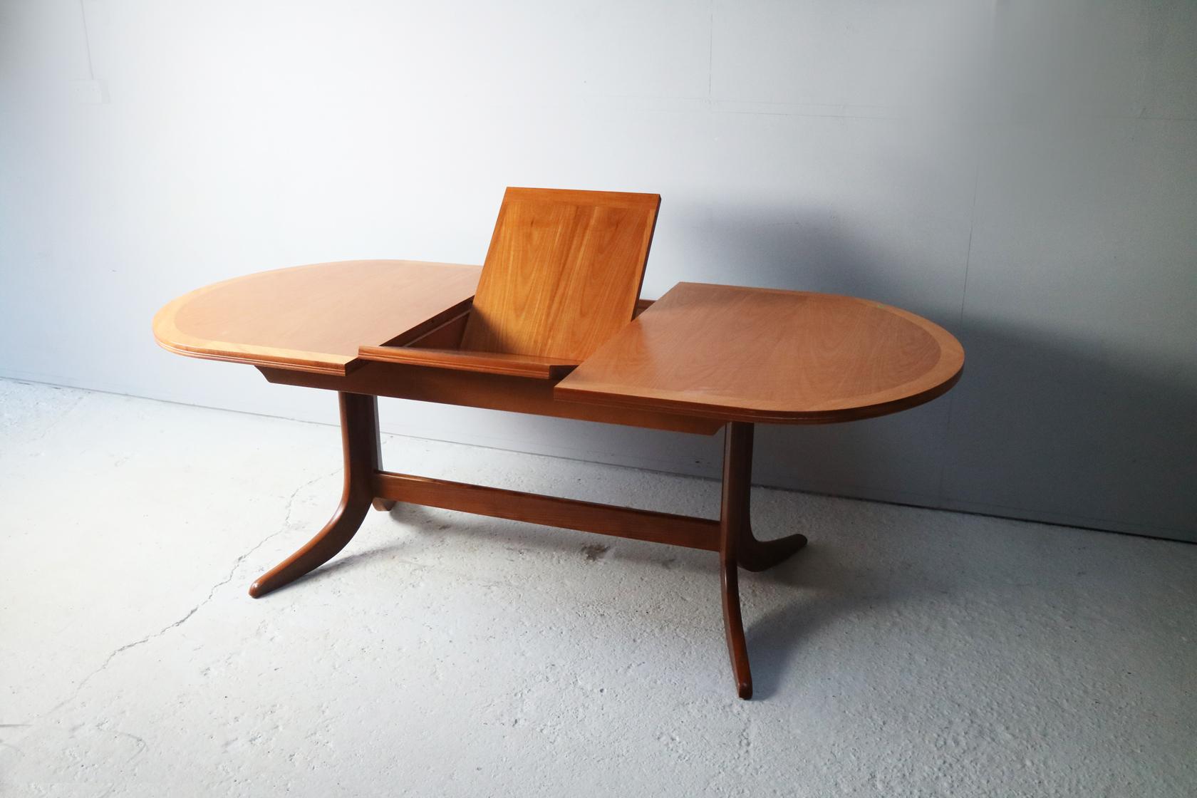 British 1970s Midcentury Dining Table by Nathan For Sale