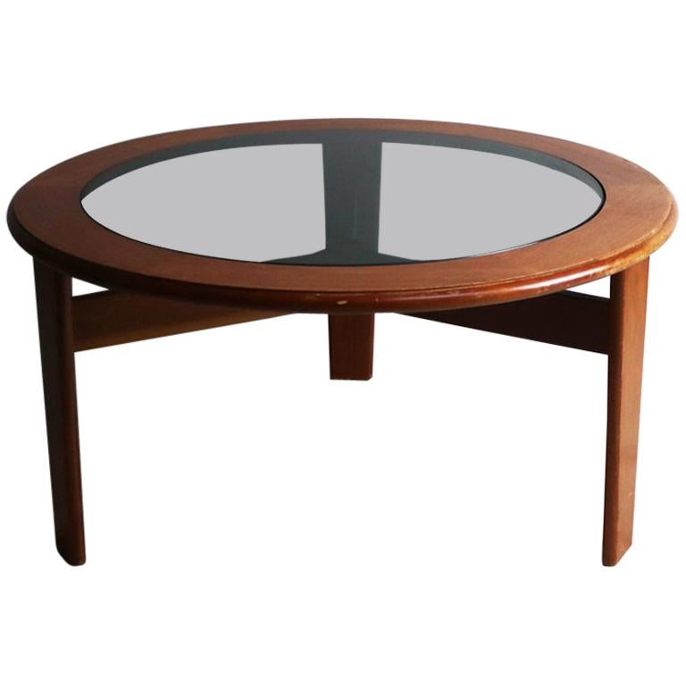 1970s Midcentury English Circular Coffee Table by G Plan For Sale