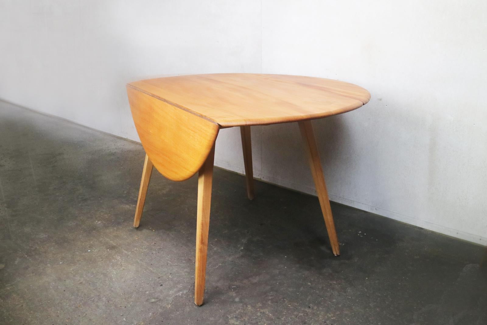 British 1970s Midcentury Ercol Drop-Leaf Table For Sale