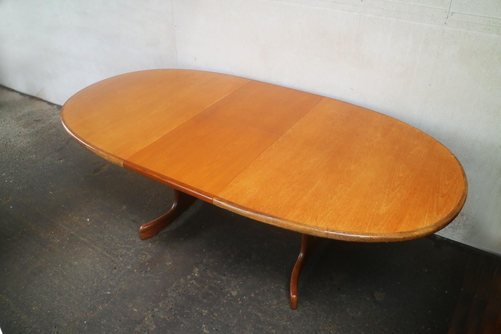 1970s Midcentury Large Ellipse G Plan Dining Table and Chairs 2