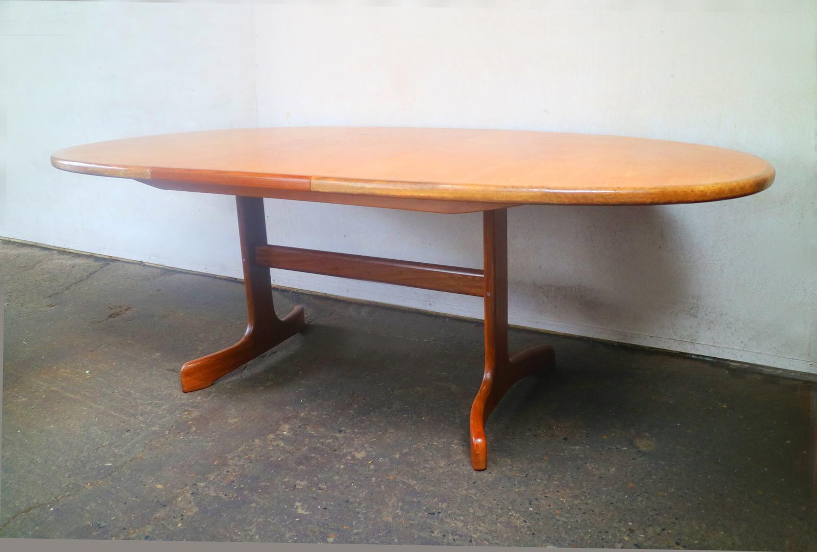 1970s Midcentury Large Ellipse G Plan Dining Table and Chairs 3