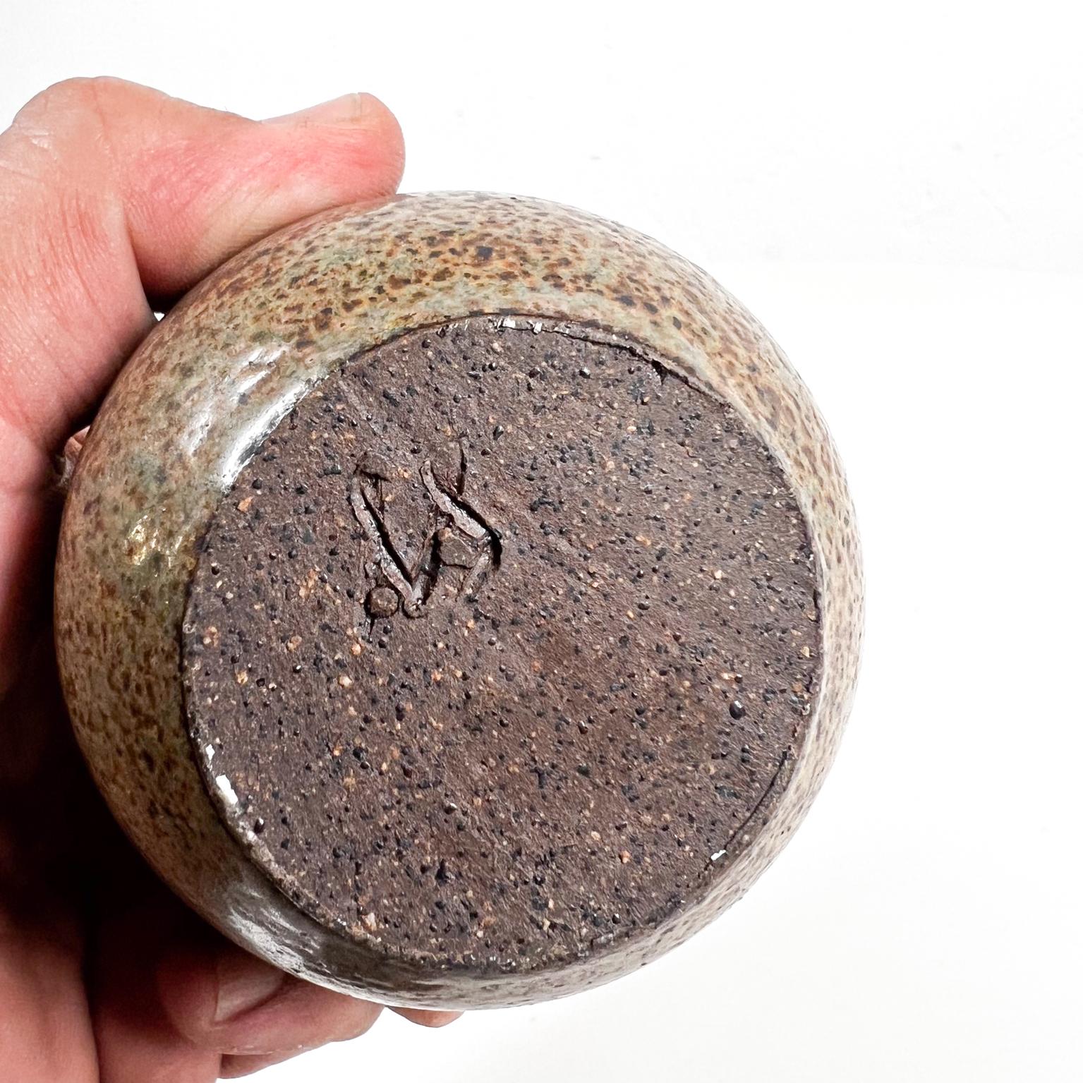 Vaso di erba in vaso di erba smaltato di Studio A degli anni '70, firmato in vendita 5