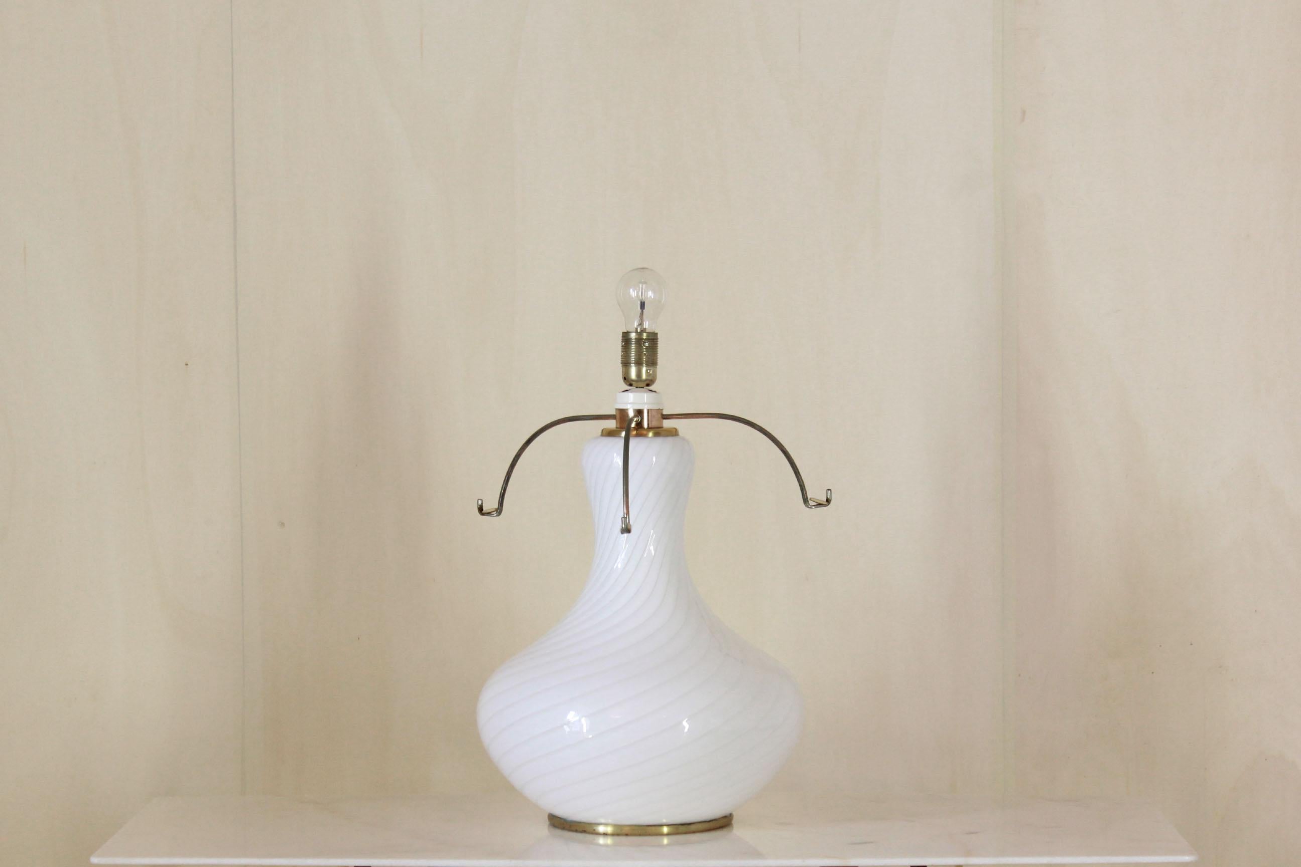 1970s Vintage Table Lamp , Murano design by Moda Luce 1