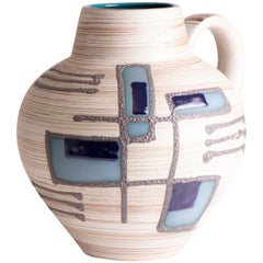 1970s Midcentury West German Abstract Pottery Vase by Carstens Tönnieshof