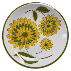 Service de table Mikasa « Tampa » des années 1970, 12 couverts, vert avocat et jaune