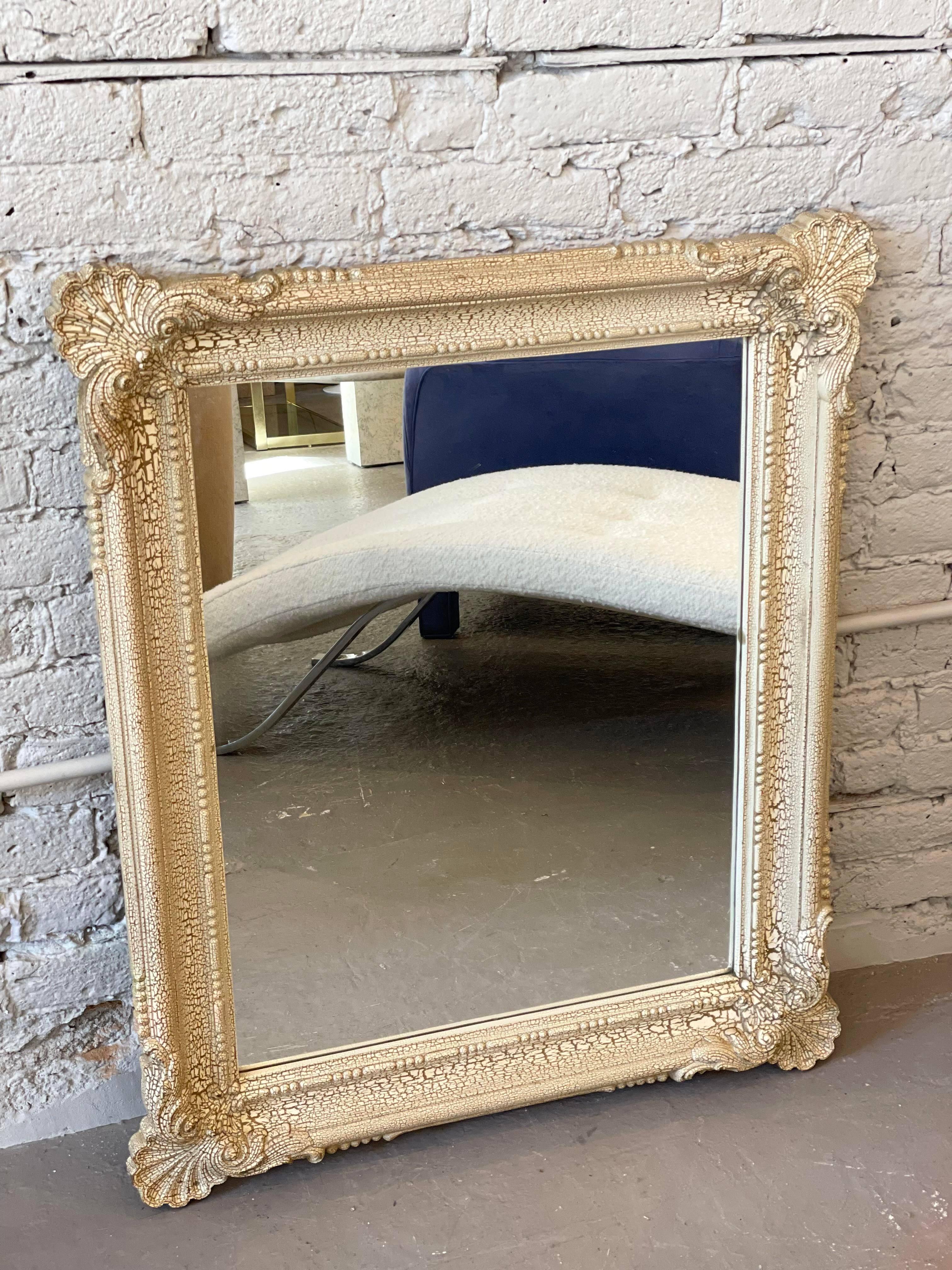 1970s Milk Paint Mirror In Good Condition For Sale In Chicago, IL