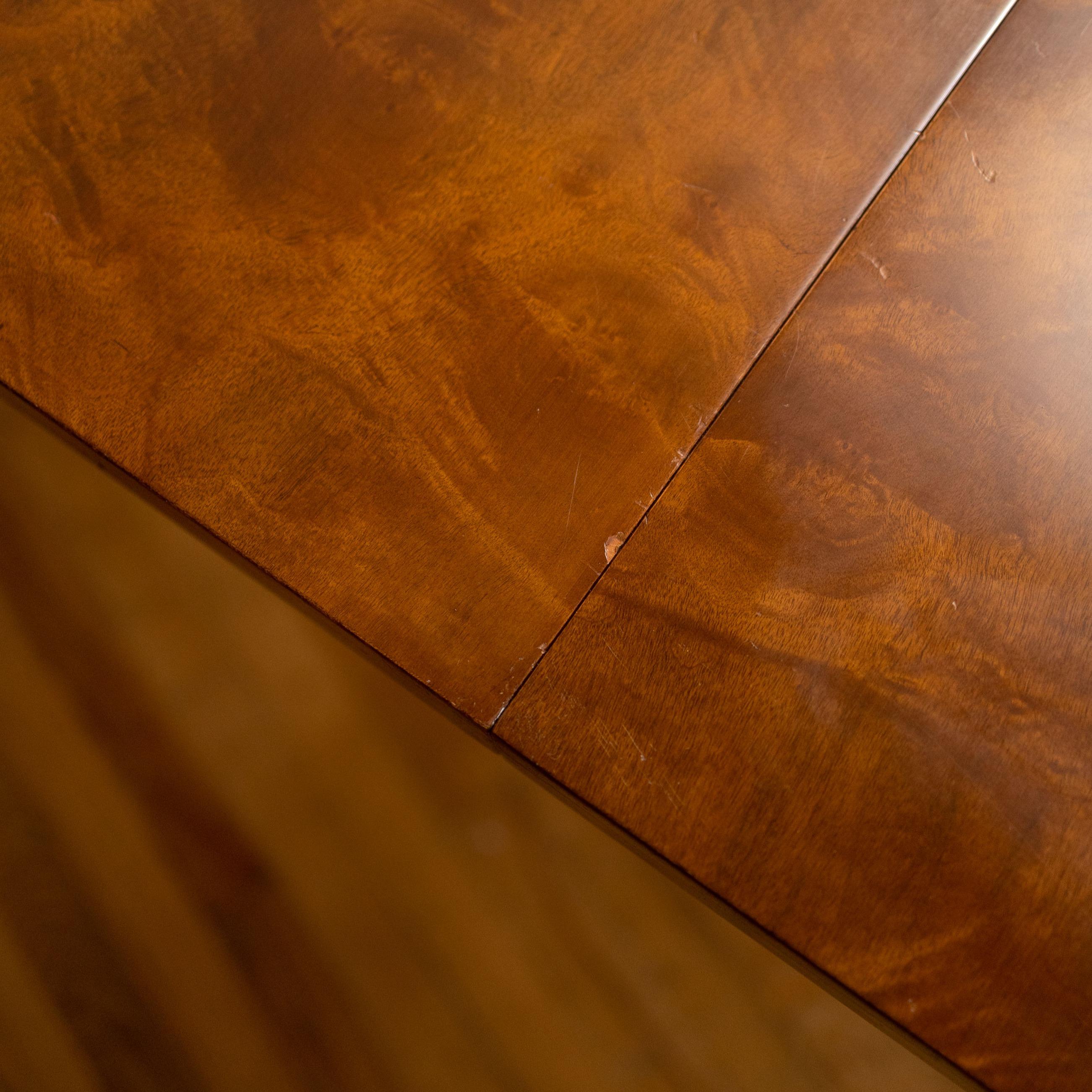 1970s Milo Baughman Burlwood Extension Dining Table for Directional 3