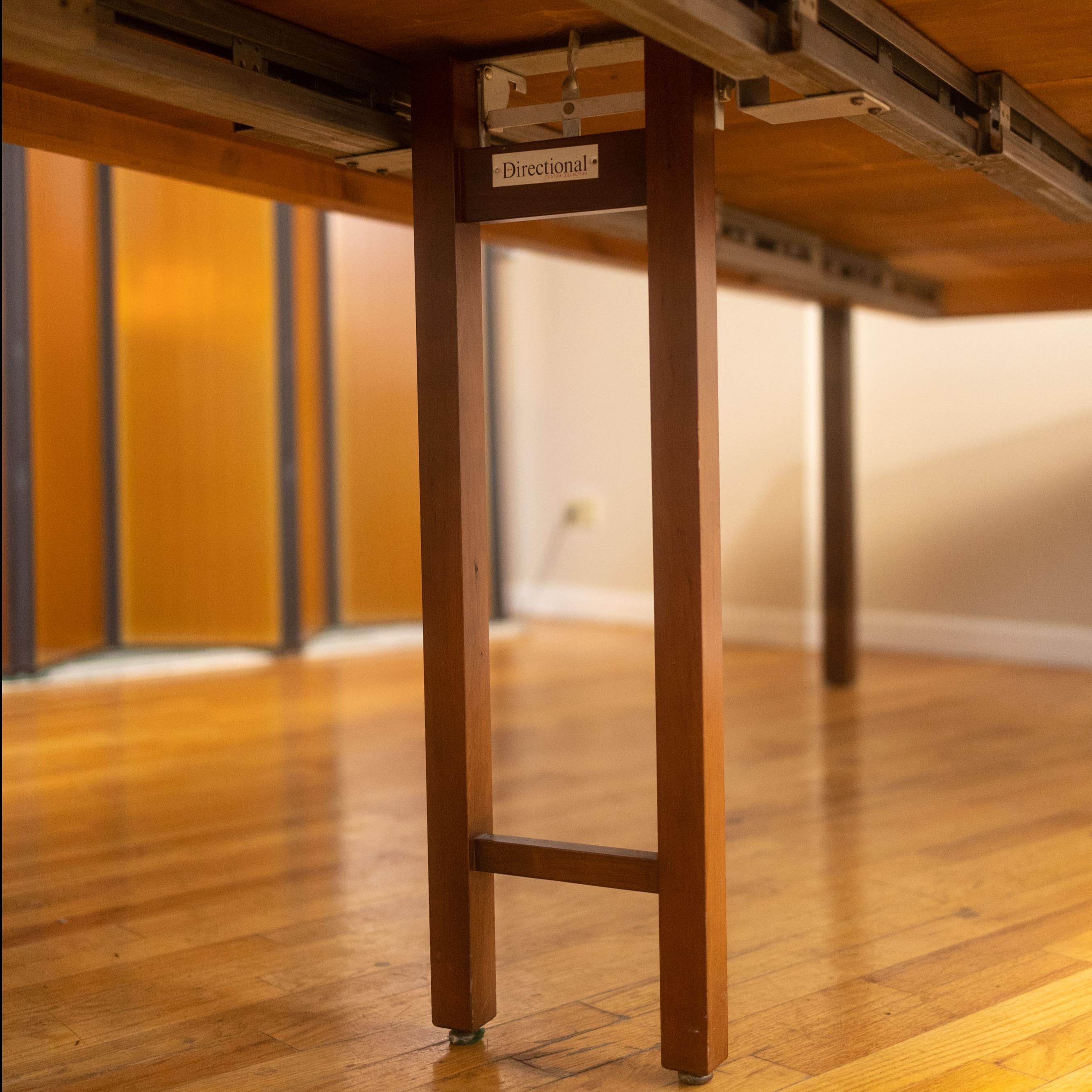1970s Milo Baughman Burlwood Extension Dining Table for Directional 6