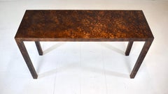 1970's Milo Baughman for Lane Parsons Console Table in Tortoise