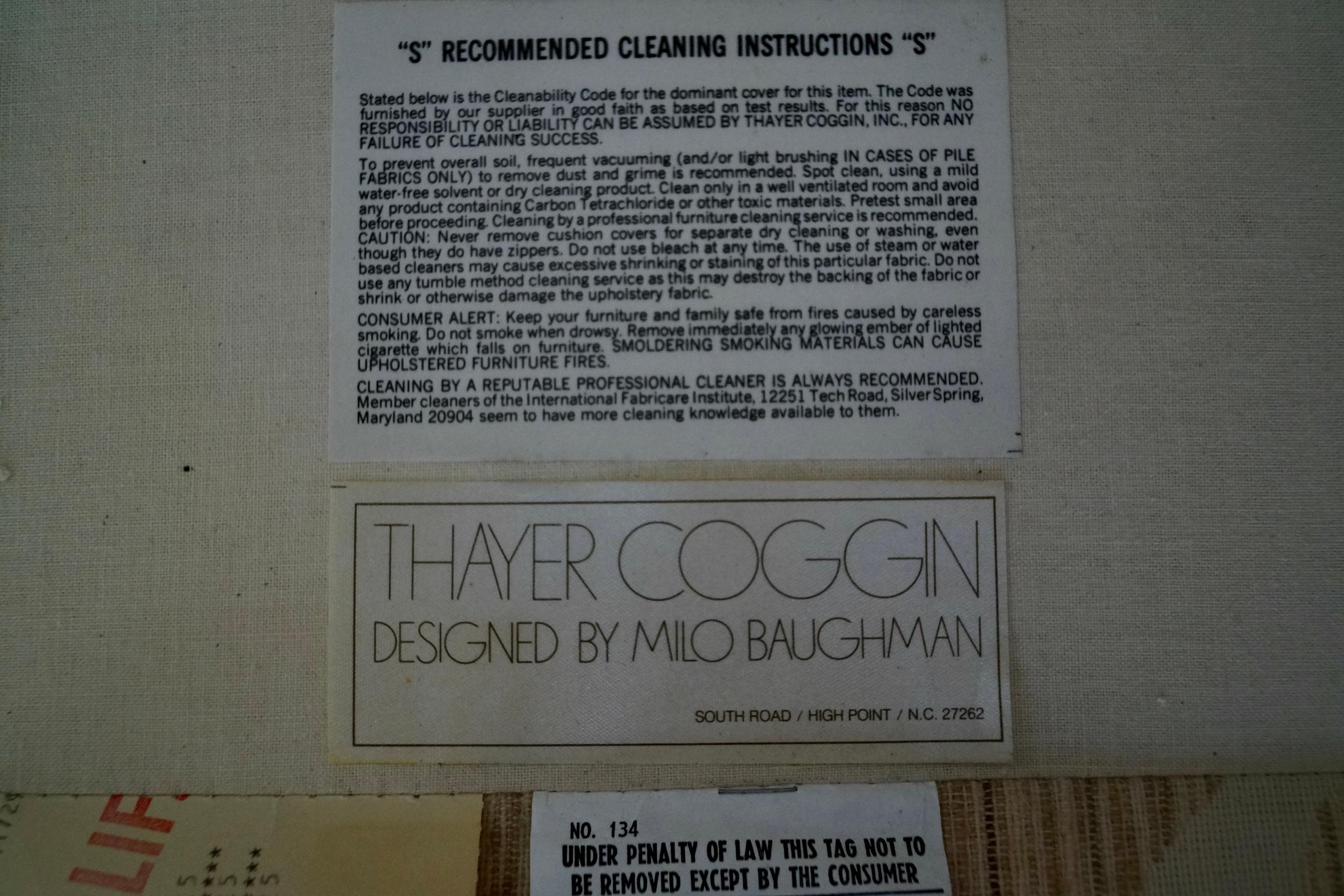 1970's Milo Baughman for Thayer Coggin 3-Piece Sectional 8