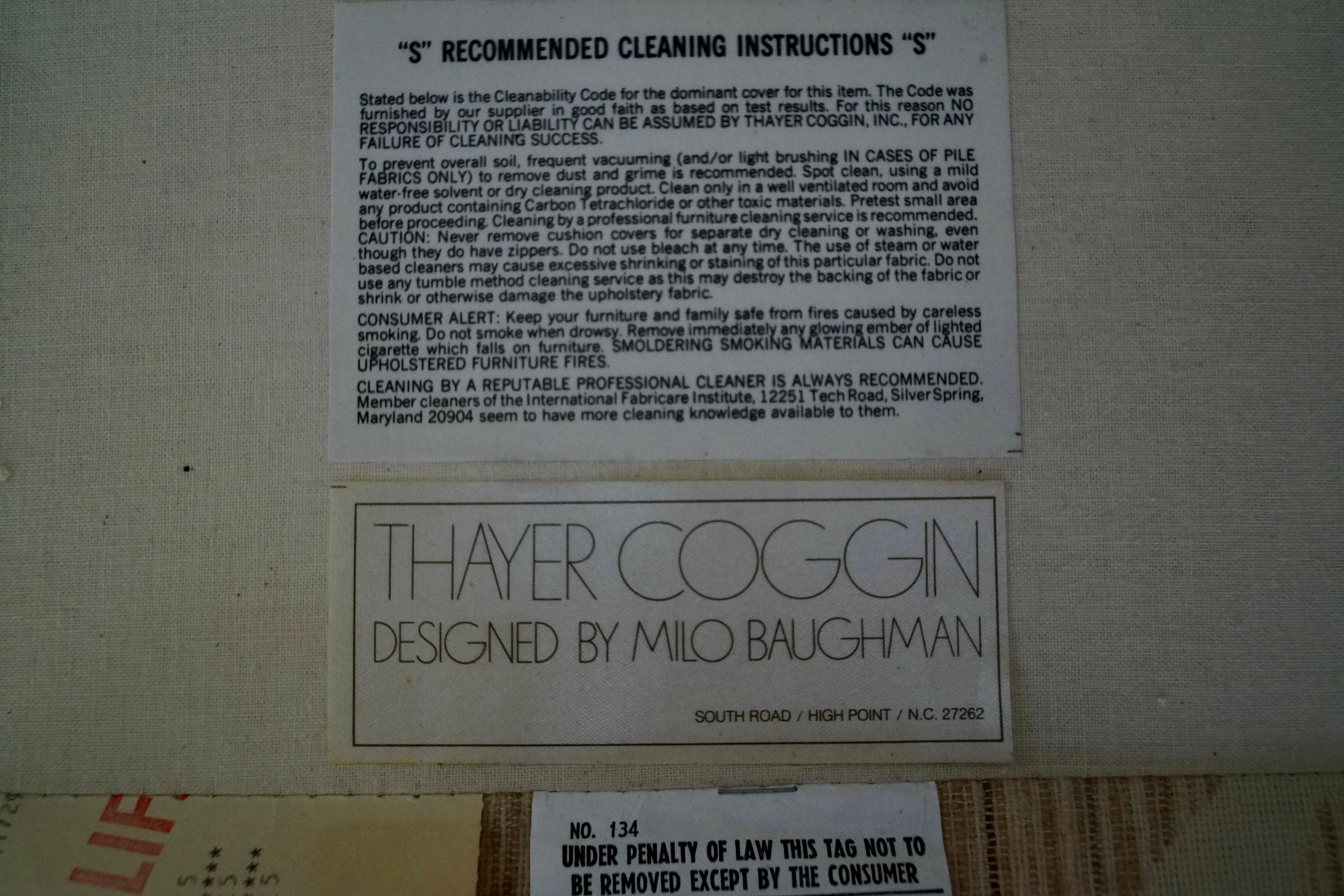 1970's Milo Baughman for Thayer Coggin 3-Piece Sectional 7