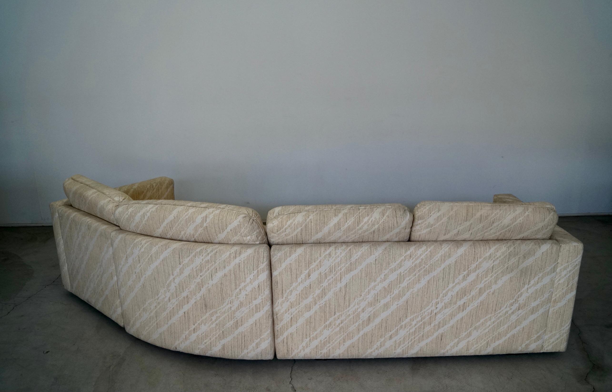 1970's Milo Baughman for Thayer Coggin 3-Piece Sectional In Good Condition In Burbank, CA