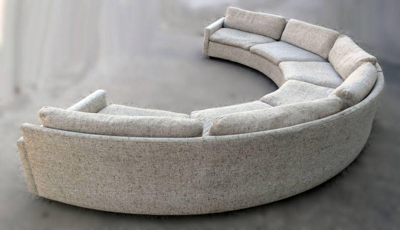 American Milo Baughman for Thayer Coggin Circular Sectional Sofa 1970s For Sale