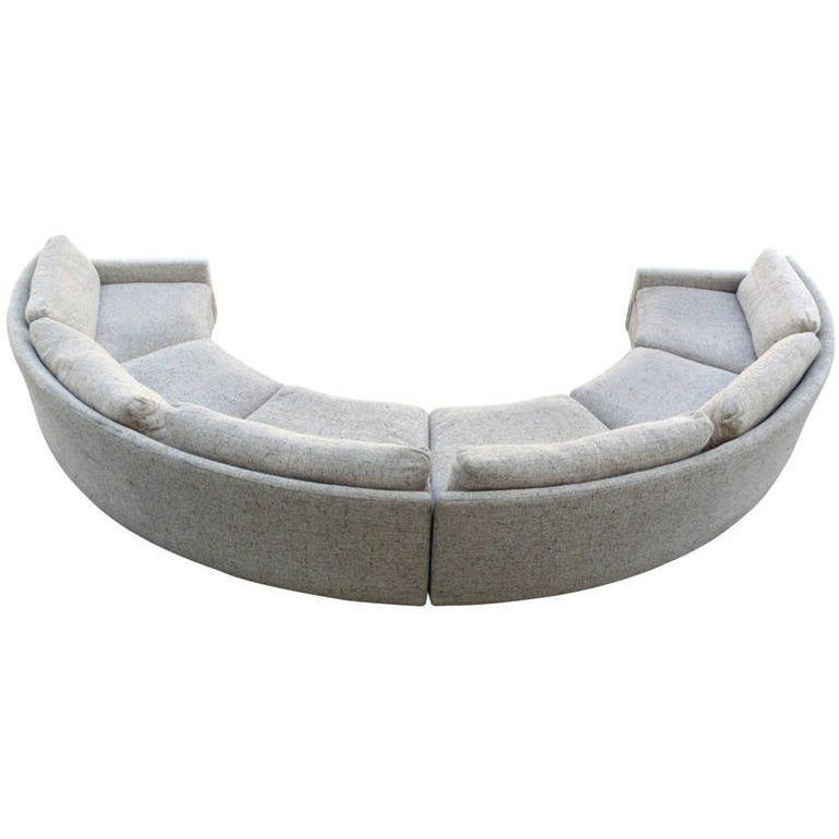 Late 20th Century Milo Baughman for Thayer Coggin Circular Sectional Sofa 1970s For Sale