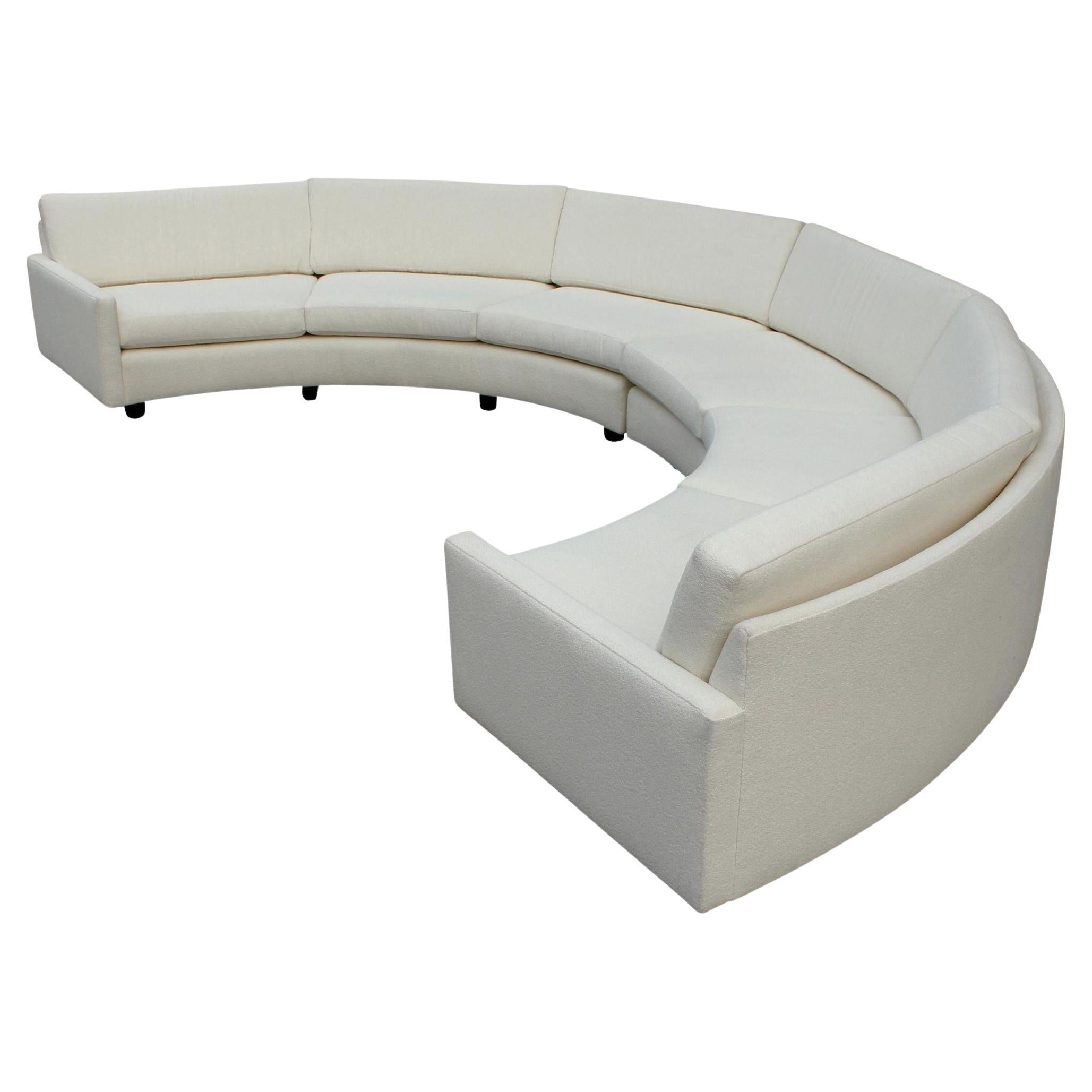 Milo Baughman for Thayer Coggin Circular Sectional Sofa 1970s