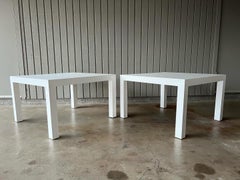 1970s Milo Baughman for Thayer Coggin pair of end, side or coffee tables