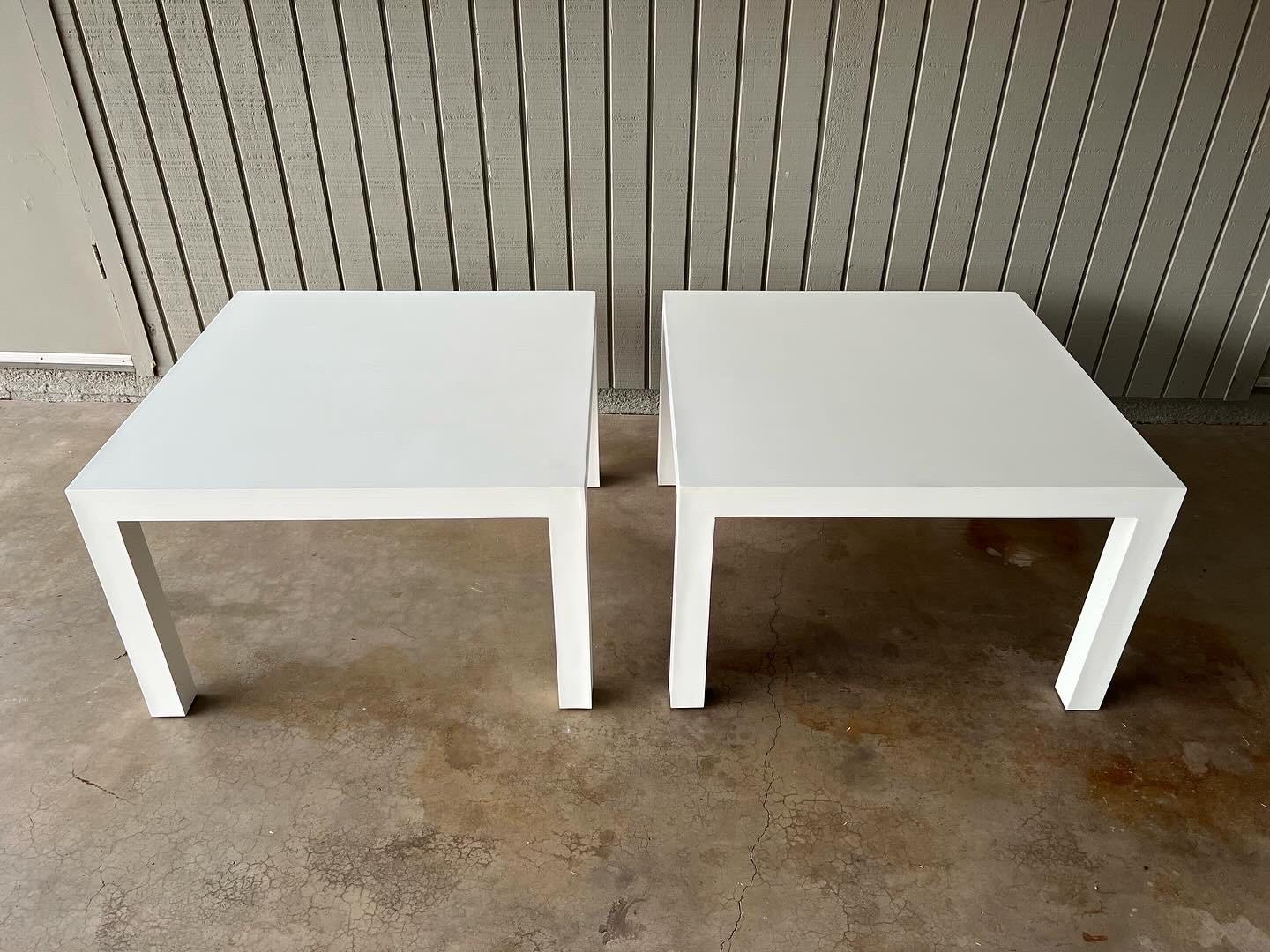 American 1970s Milo Baughman for Thayer Coggin pair of end, side or coffee tables For Sale